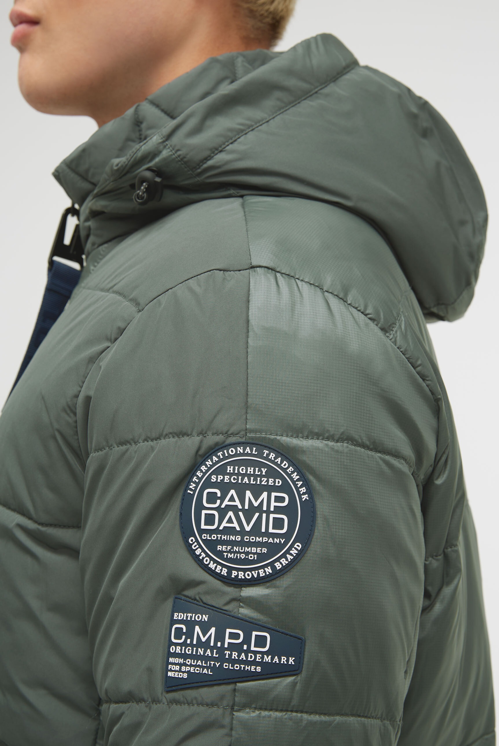 CAMP DAVID Winterjacke, mit Kapuze, mit Innentaschen