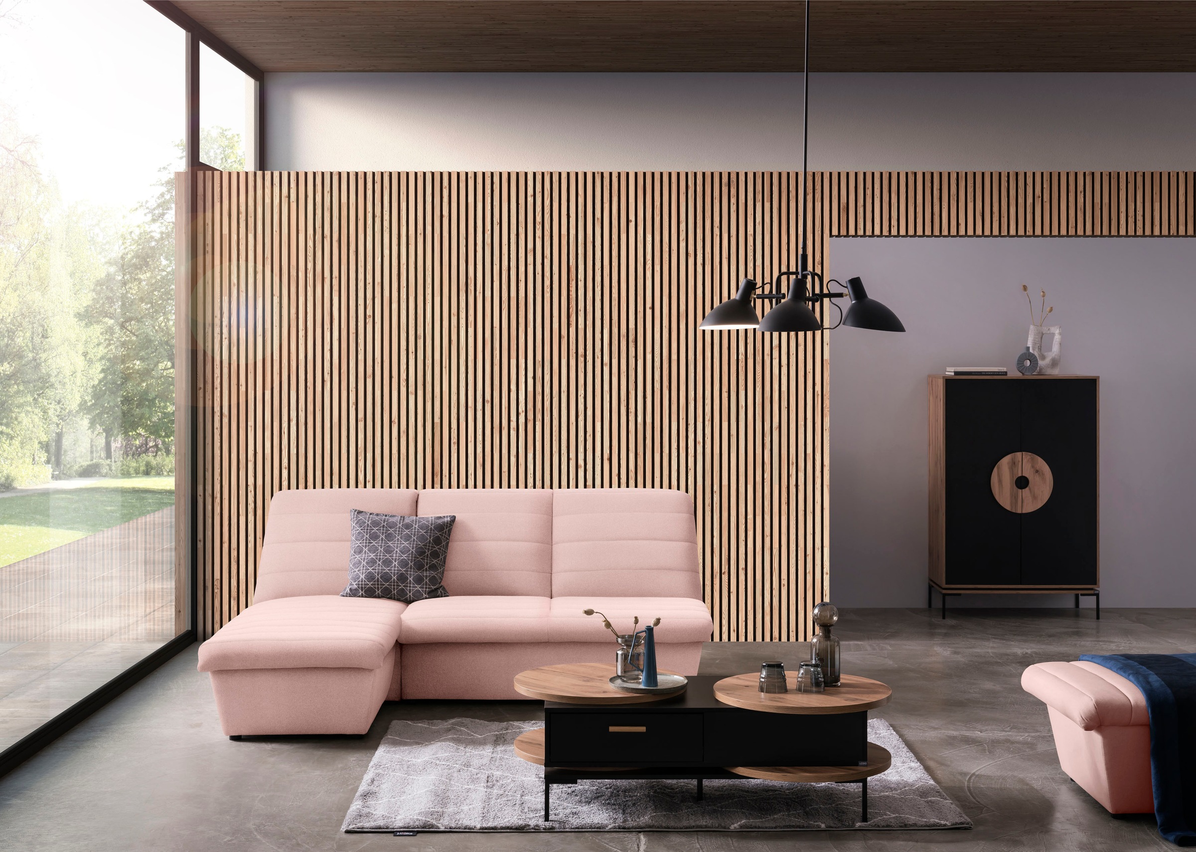 Thumbnail - LOOKS by Wolfgang Joop Ecksofa "LOOKS VIII L-Form" Quersteppung, ohne Armlehnen, in zwei verschiedenen Größen