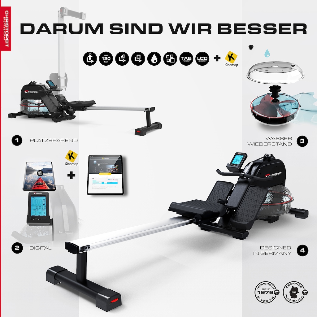 Christopeit Sport® Ruderzugmaschine »WP1500«