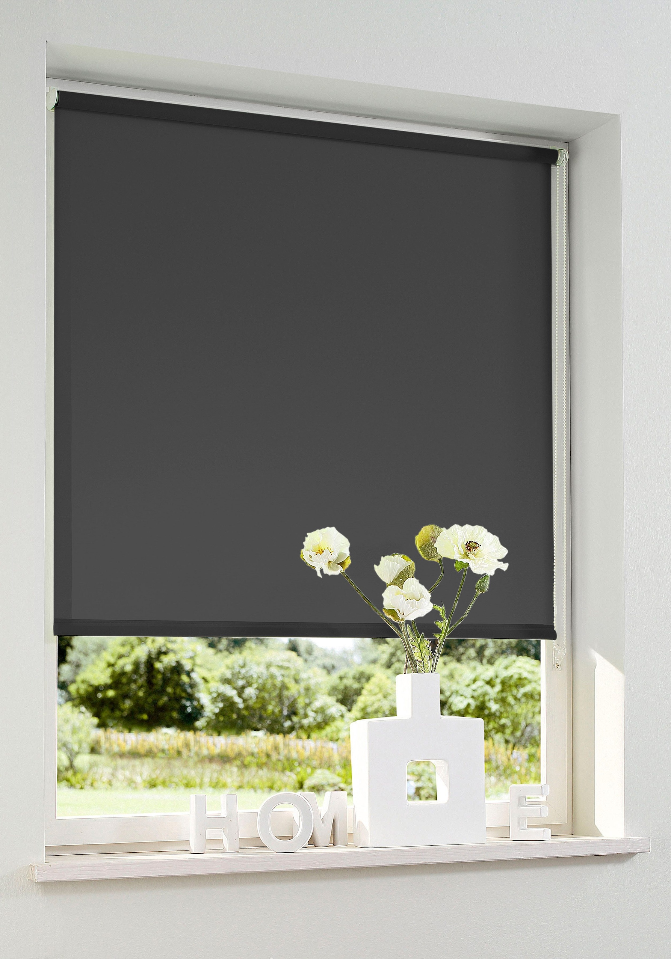 my home Seitenzugrollo "Themse-Uni" Lichtschutz Sichtschutz ohne Bohren fre günstig online kaufen