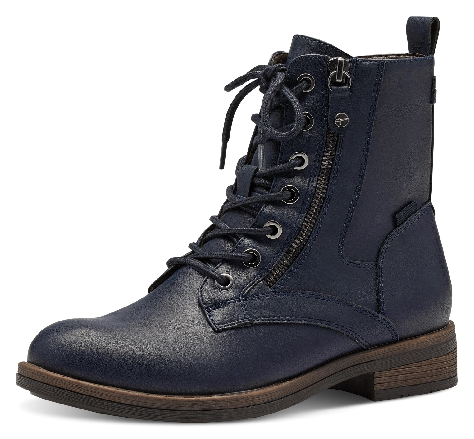 Tamaris Schnürboots, Blockabsatz, Schnürboots Stiefelette mit Zierreißversc günstig online kaufen