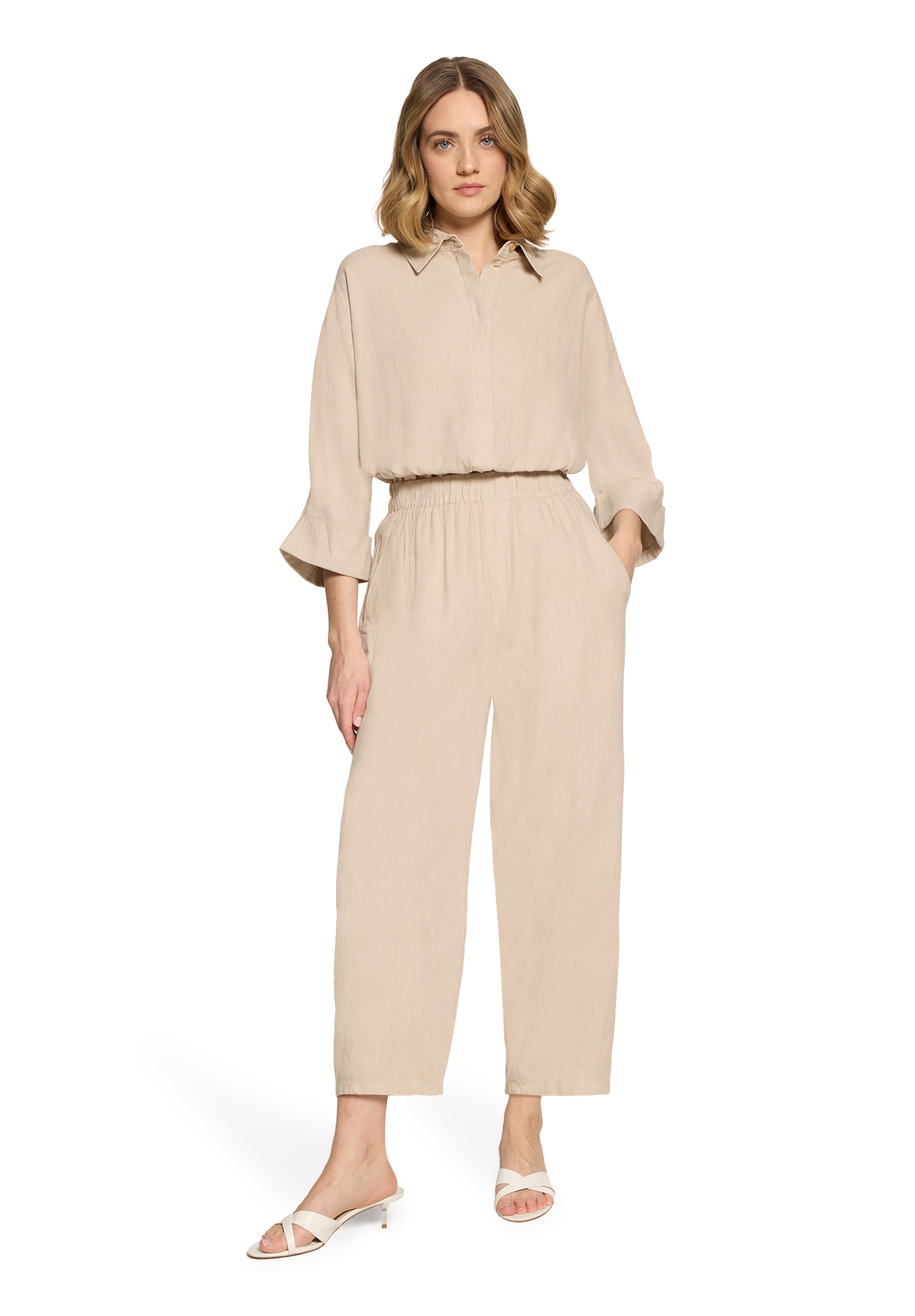 Cartoon Leinenhose »Damen mit Gummizug«