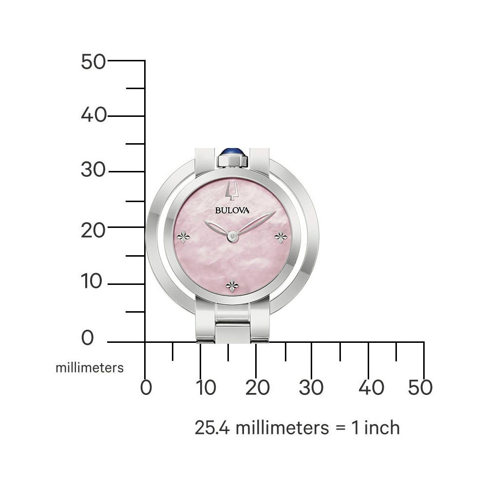 Bulova Quarzuhr »Rubaiyat«, Armbanduhr, Damenuhr, Edelstahlarmband, analog
