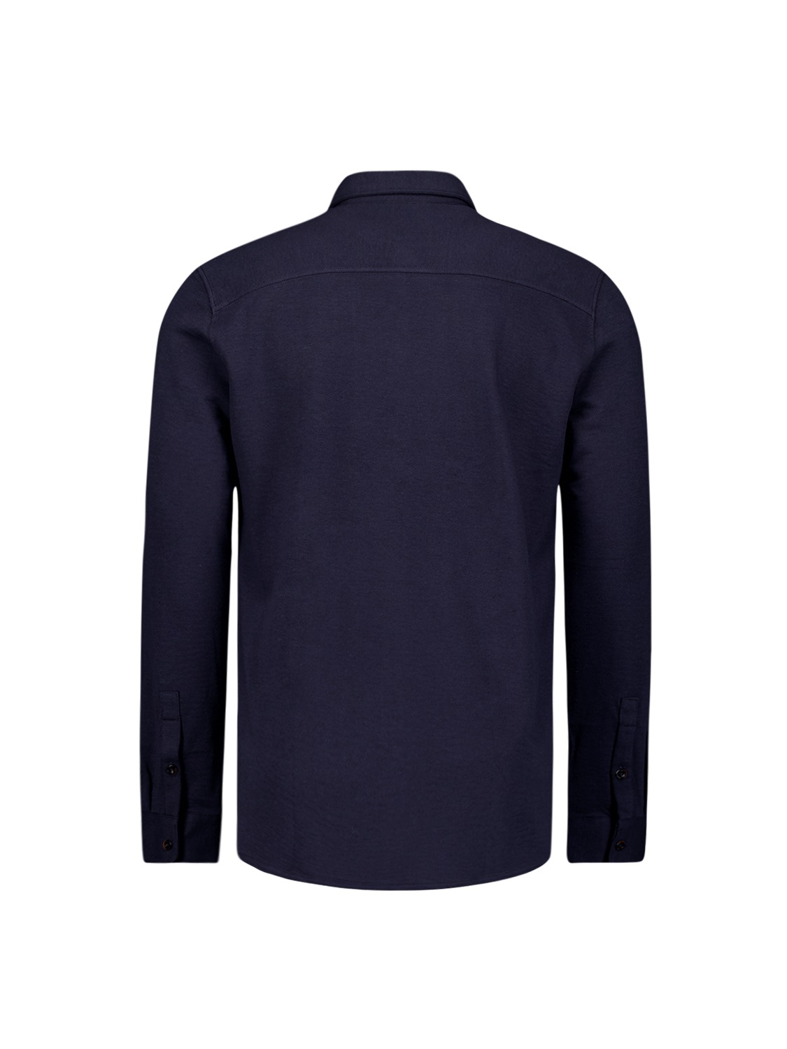 NO EXCESS Langarmhemd »No Excess Jersey Stretch Mélange Hemd«