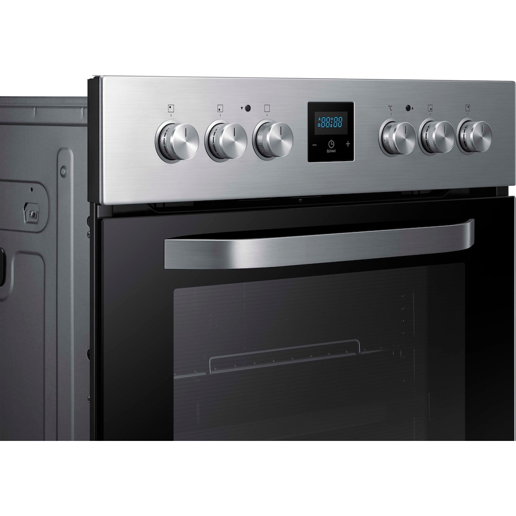 Samsung Backofen-Set »NV70N3571RS + NZ64H37075K«, NV70N3571RS/EG, mit 1-fach-Teleskopauszug, Pyrolyse-Selbstreinigung