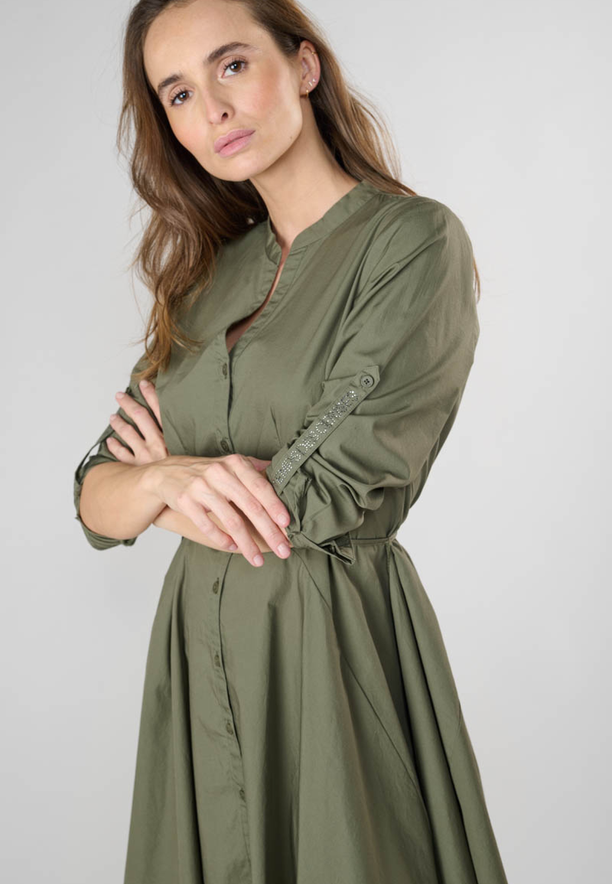Le Temps Des Cerises Jerseykleid »CATLEYA«, mit praktischem Bindeband