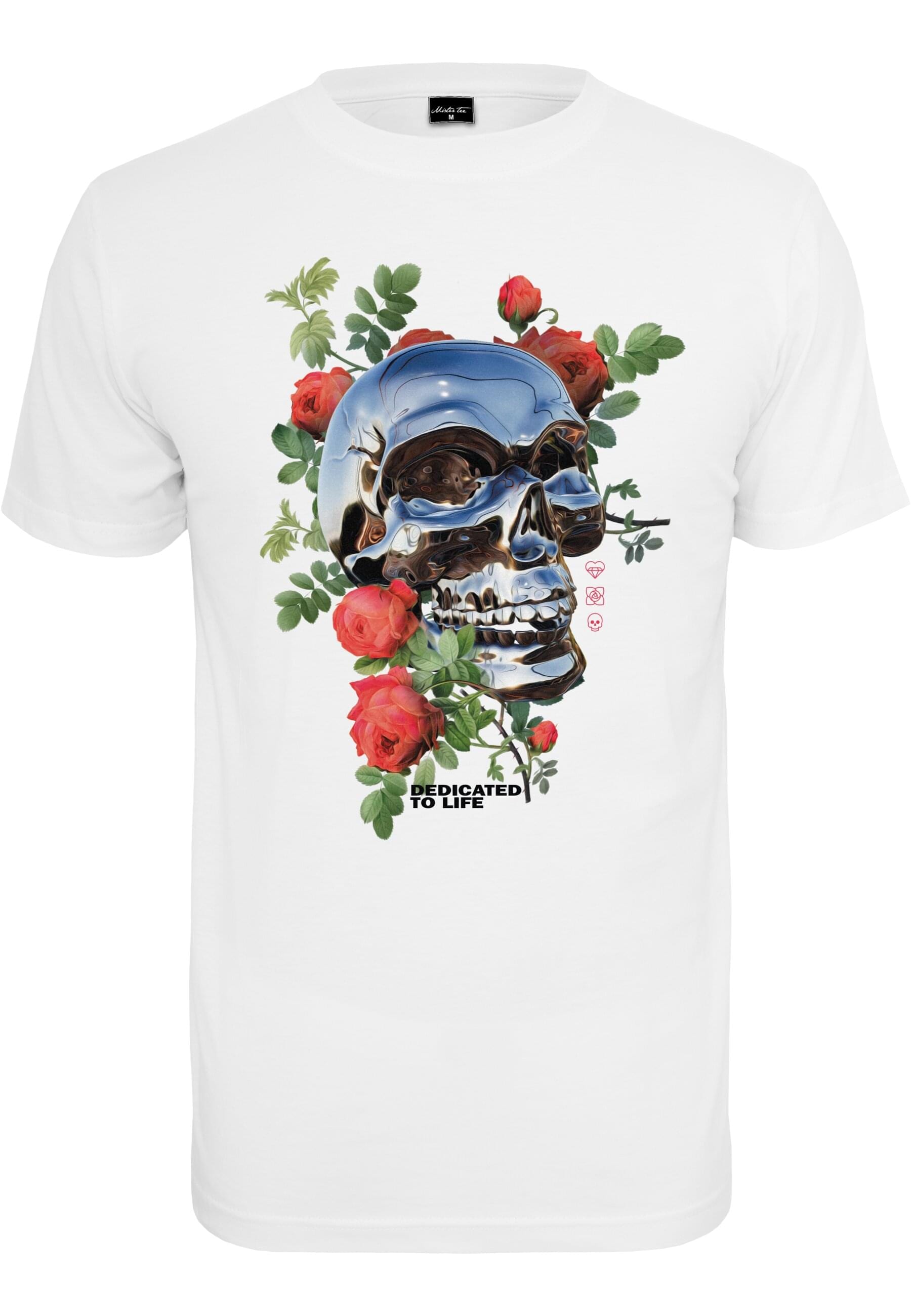 MisterTee T-Shirt "MisterTee Herren Chrome Skull Tee" 1 Stk. tlg. günstig online kaufen
