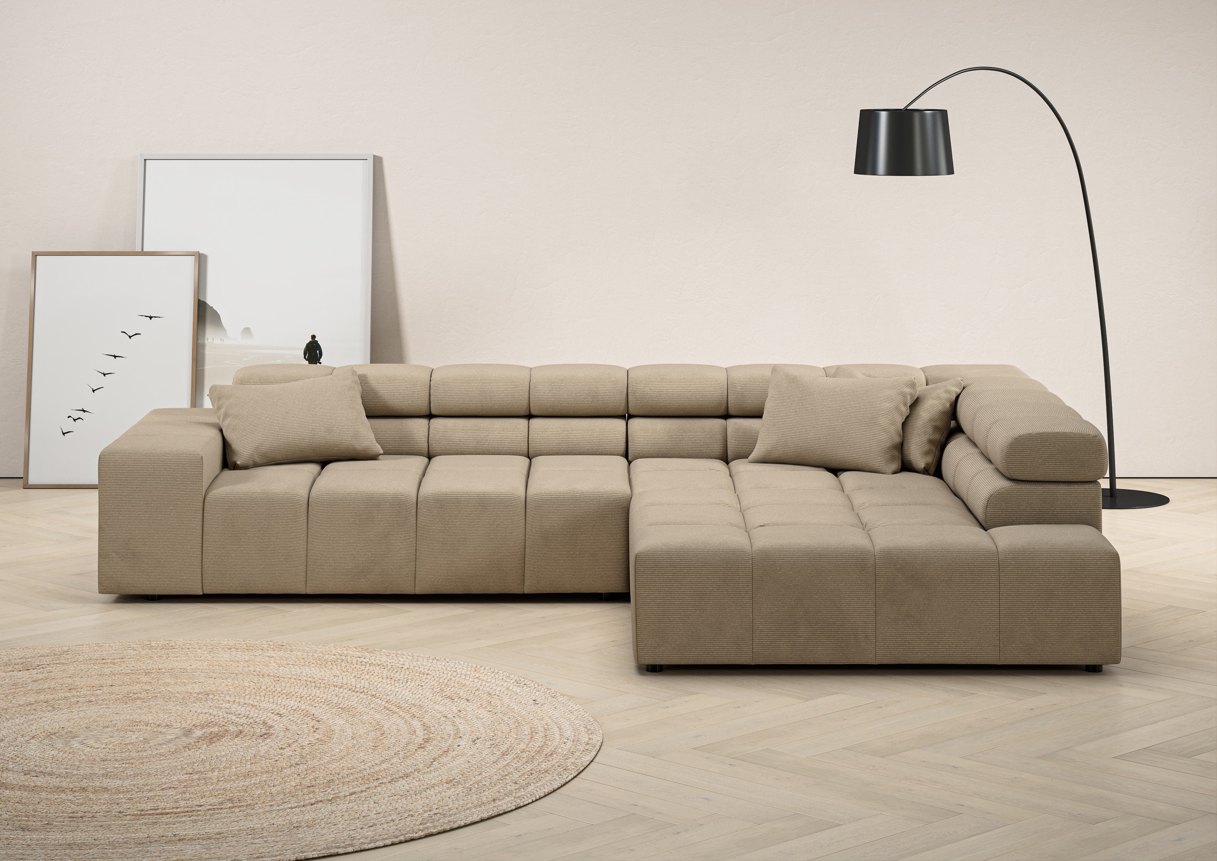 Home affaire Ecksofa "Ancona incl. Kopfteilverstellung, OTTOs Choice, Breit günstig online kaufen
