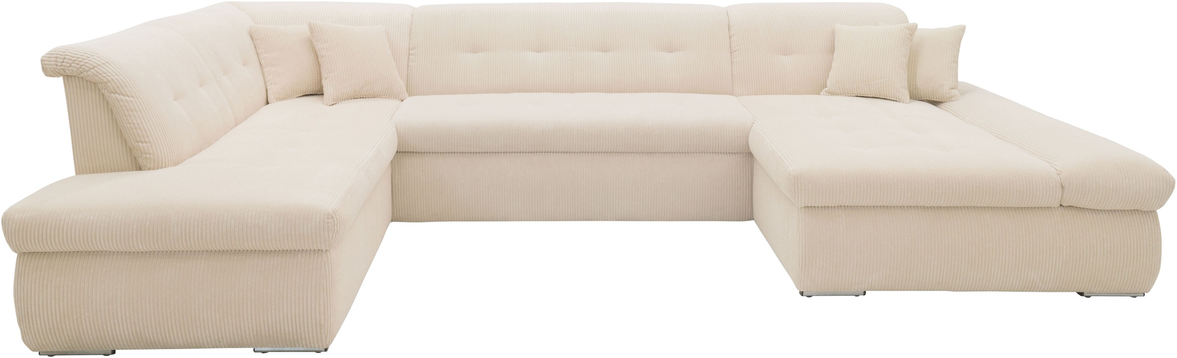 DOMO collection Wohnlandschaft "Moric U-Form, auch in Cord, Breite 353cm, v günstig online kaufen