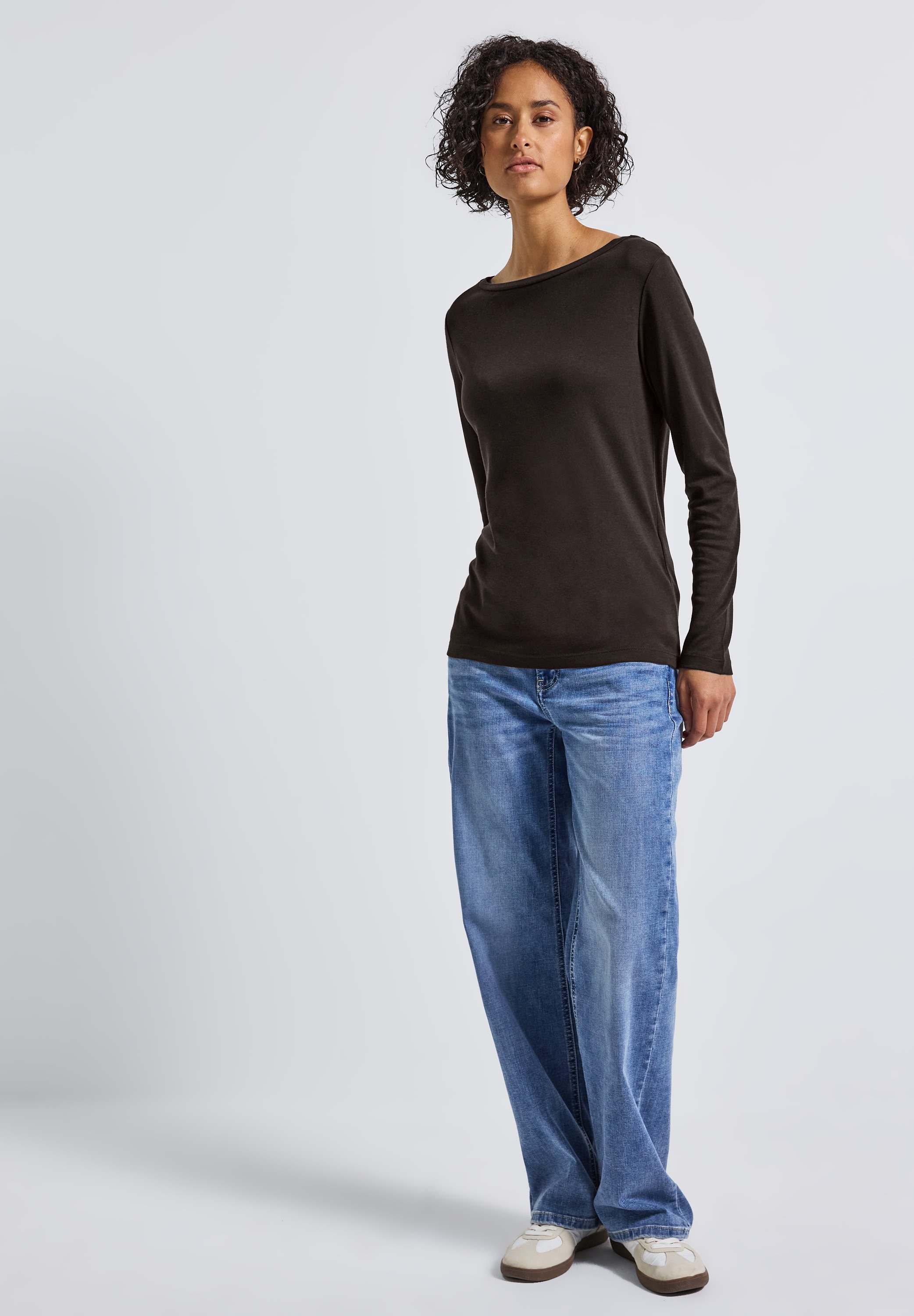 STREET ONE Langarmshirt, im soften Baumwoll-Mix