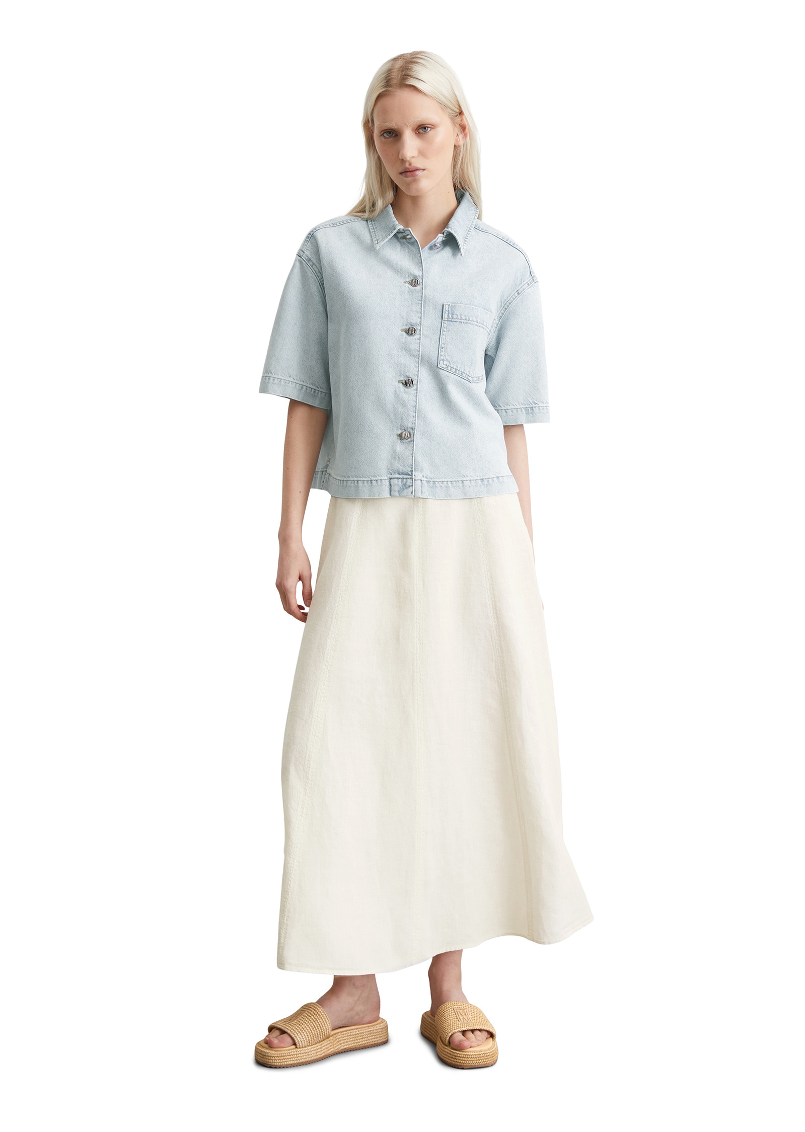 Marc O'Polo Jeansbluse »aus Lyocell-Organic-Cotton-Mix«