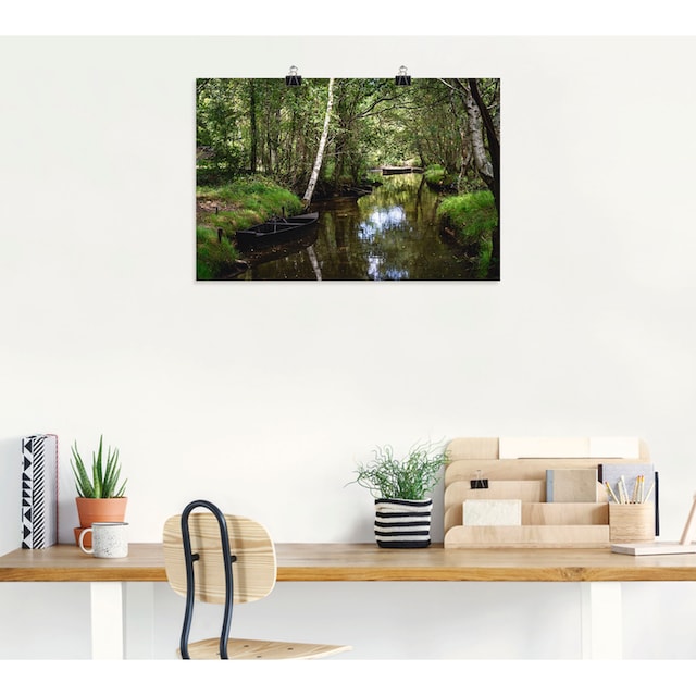Artland Wandbild »Romantische Flusslandschaft Frankreich«, Waldbilder, (1 St.),  als Alubild, Leinwandbild, Wandaufkleber oder Poster in versch. Größen  kaufen | BAUR