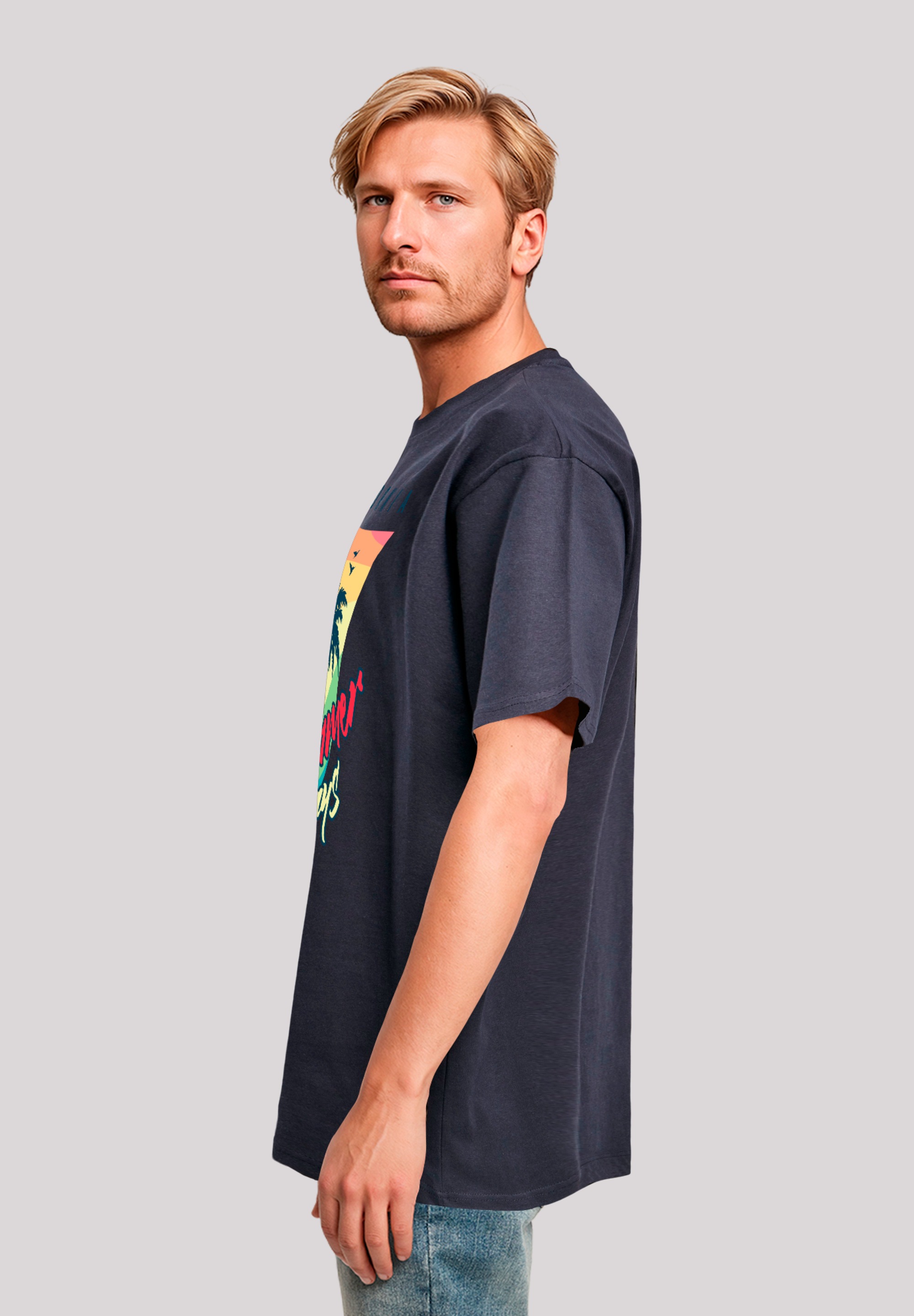 F4NT4STIC T-Shirt »California Palmen Retro«, Premium Qualität