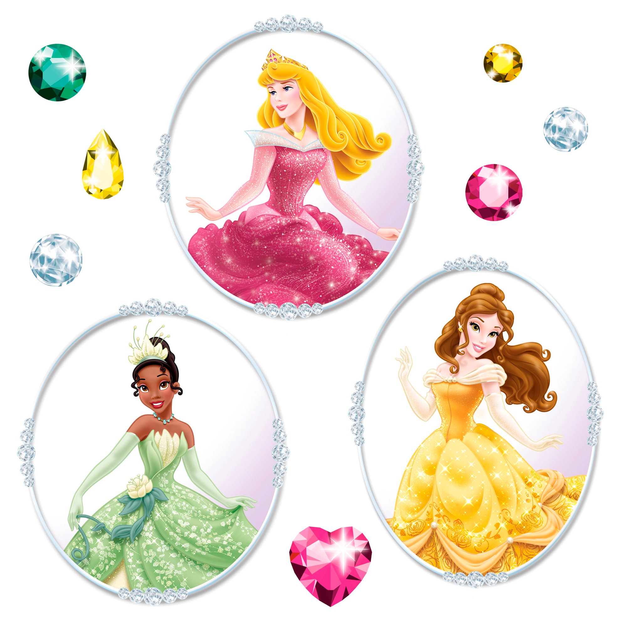 Komar Wandtattoo "Window Disney Princess - Größe 31 x 31 cm" selbsthaftend, Fensteraufkleber, Kinderzimmer