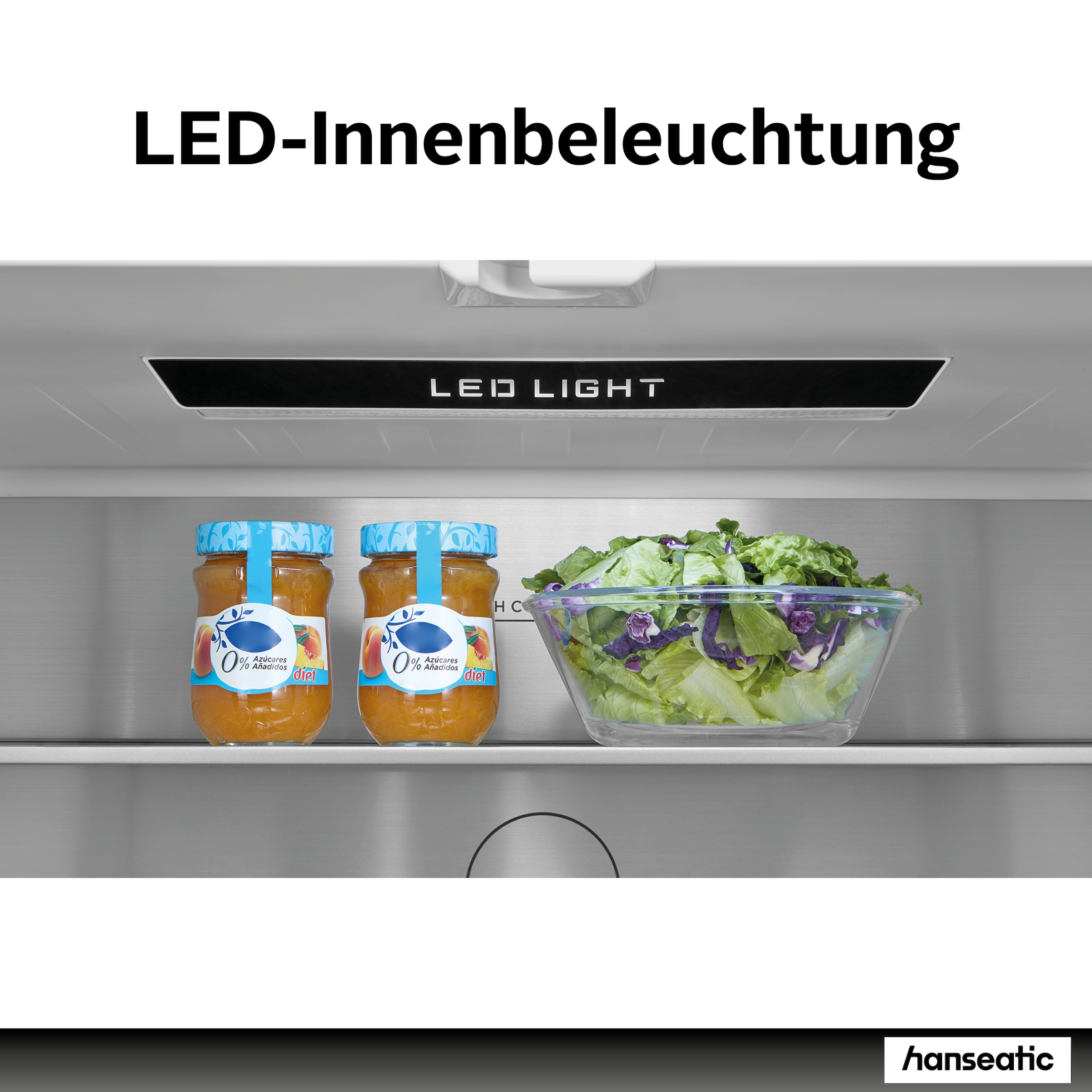 Hanseatic French Door »HFD18983CWDI« 190 cm hoch 83 cm breit Wasserspender mit Wassertank