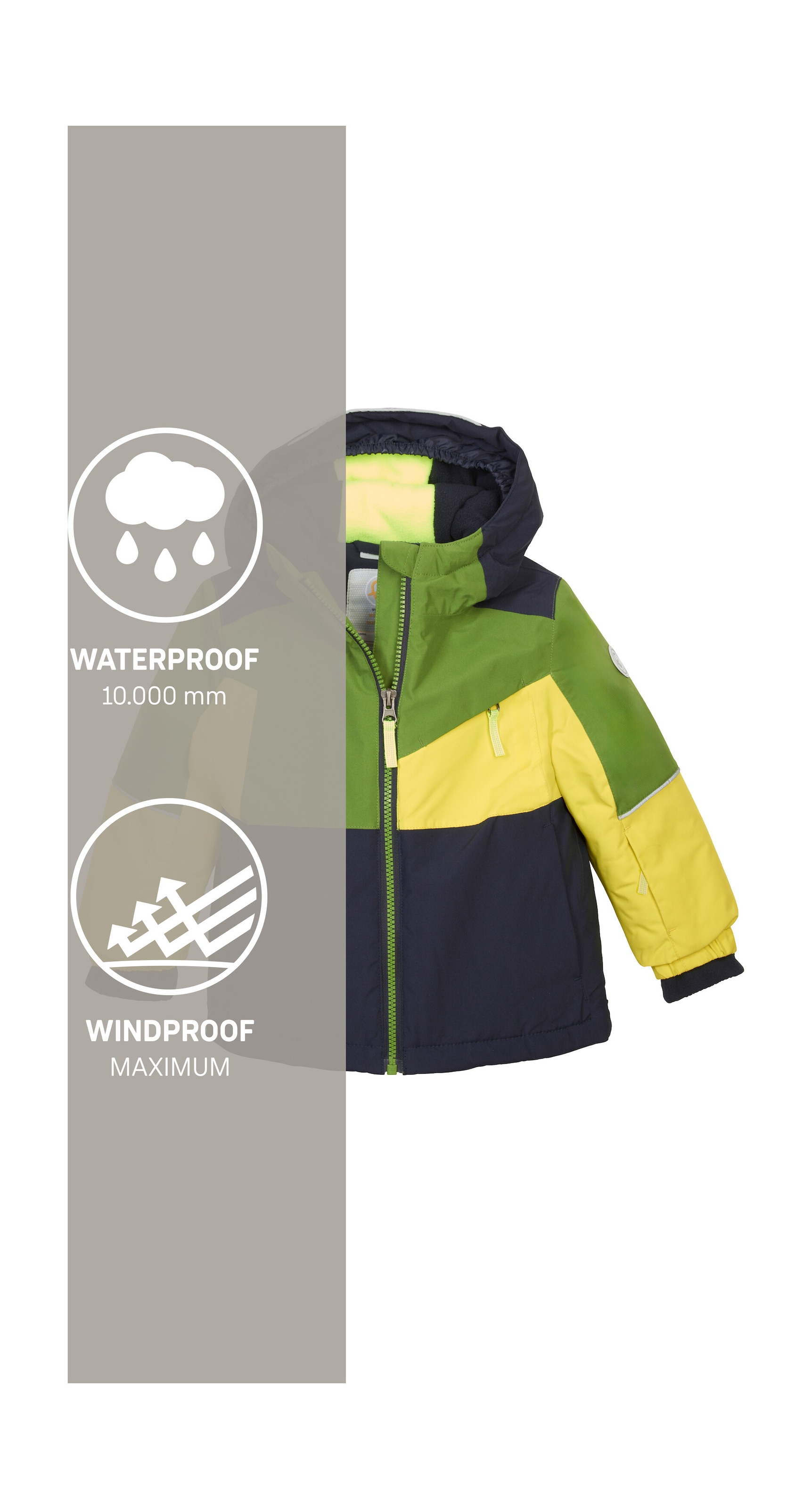 first instinct by killtec Skijacke »FISW 42 MNS SKI JCKT«, Funktionsjacke: wasserdicht, Colourblock, Ärmel verlängerbar