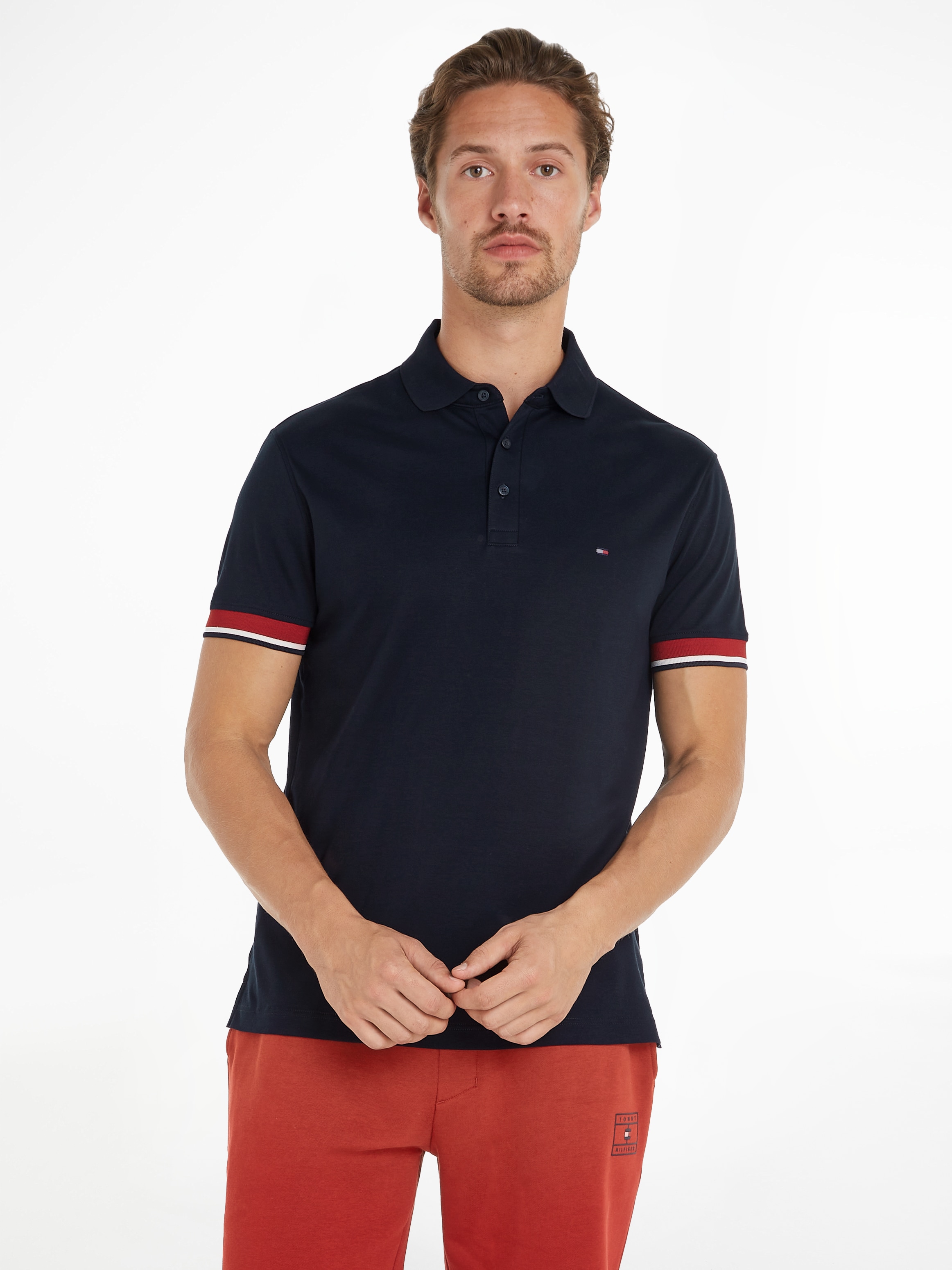 Poloshirt »INTERLOCK SLEEVE DETAIL REG POLO«