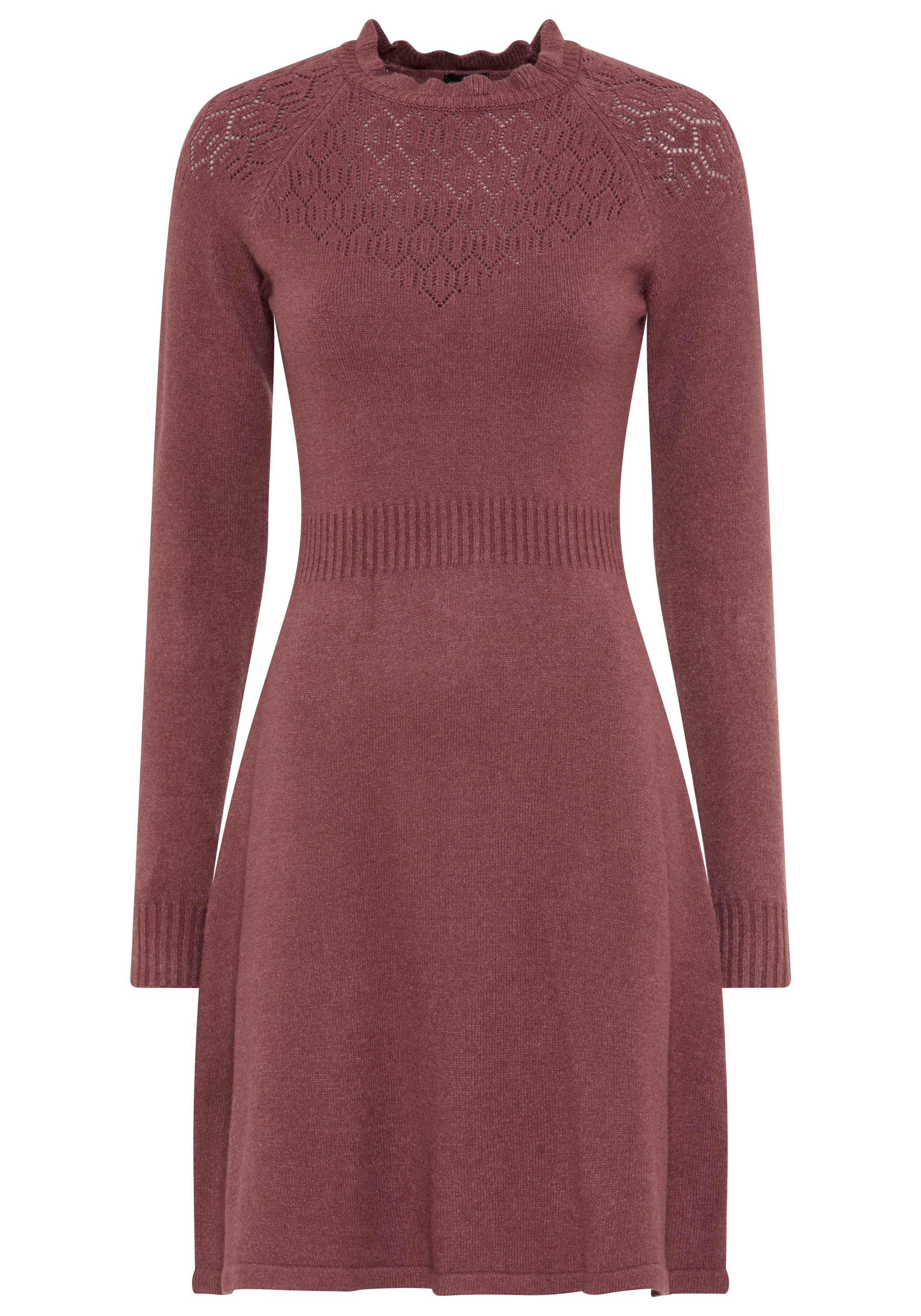 Laura Scott Strickkleid, mit edlem Lochstrick-Muster