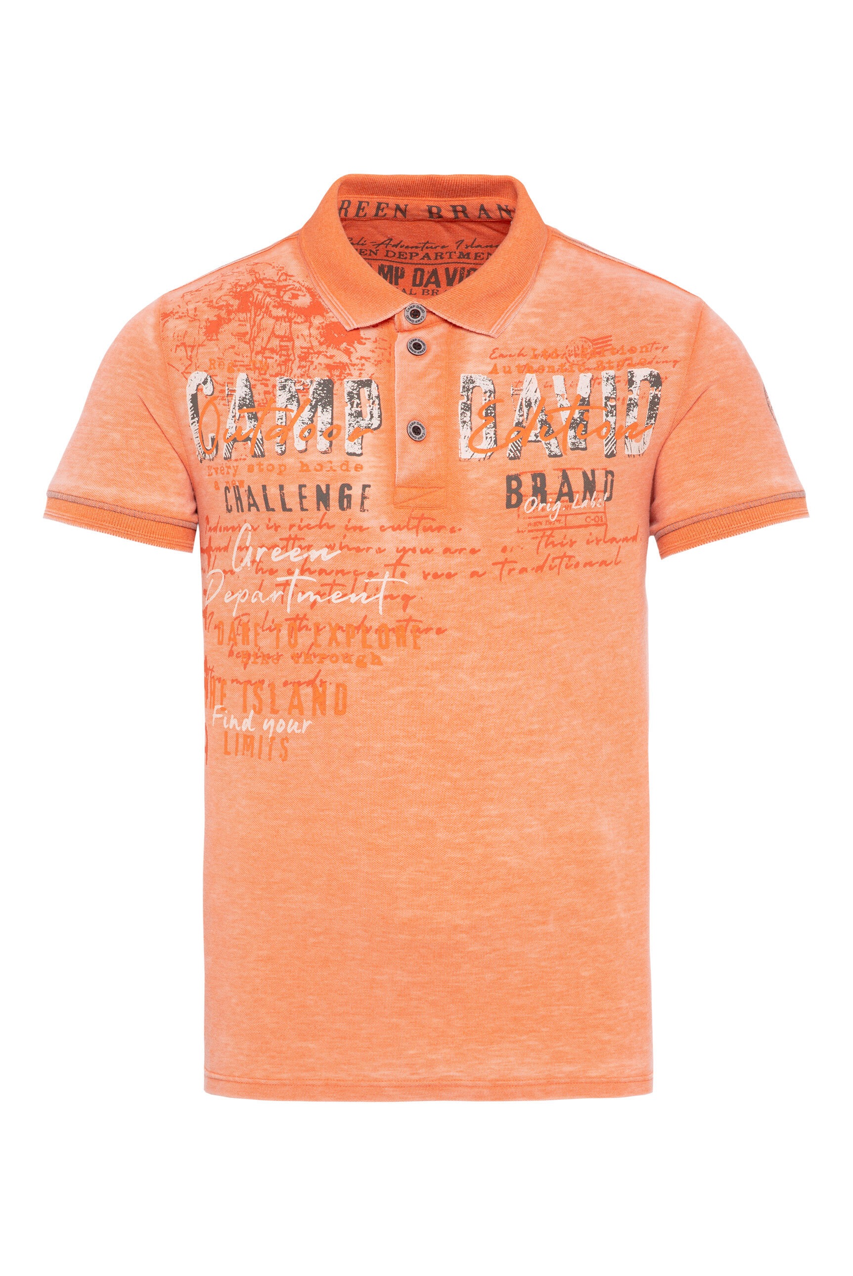 CAMP DAVID Poloshirt, aus Baumwolle