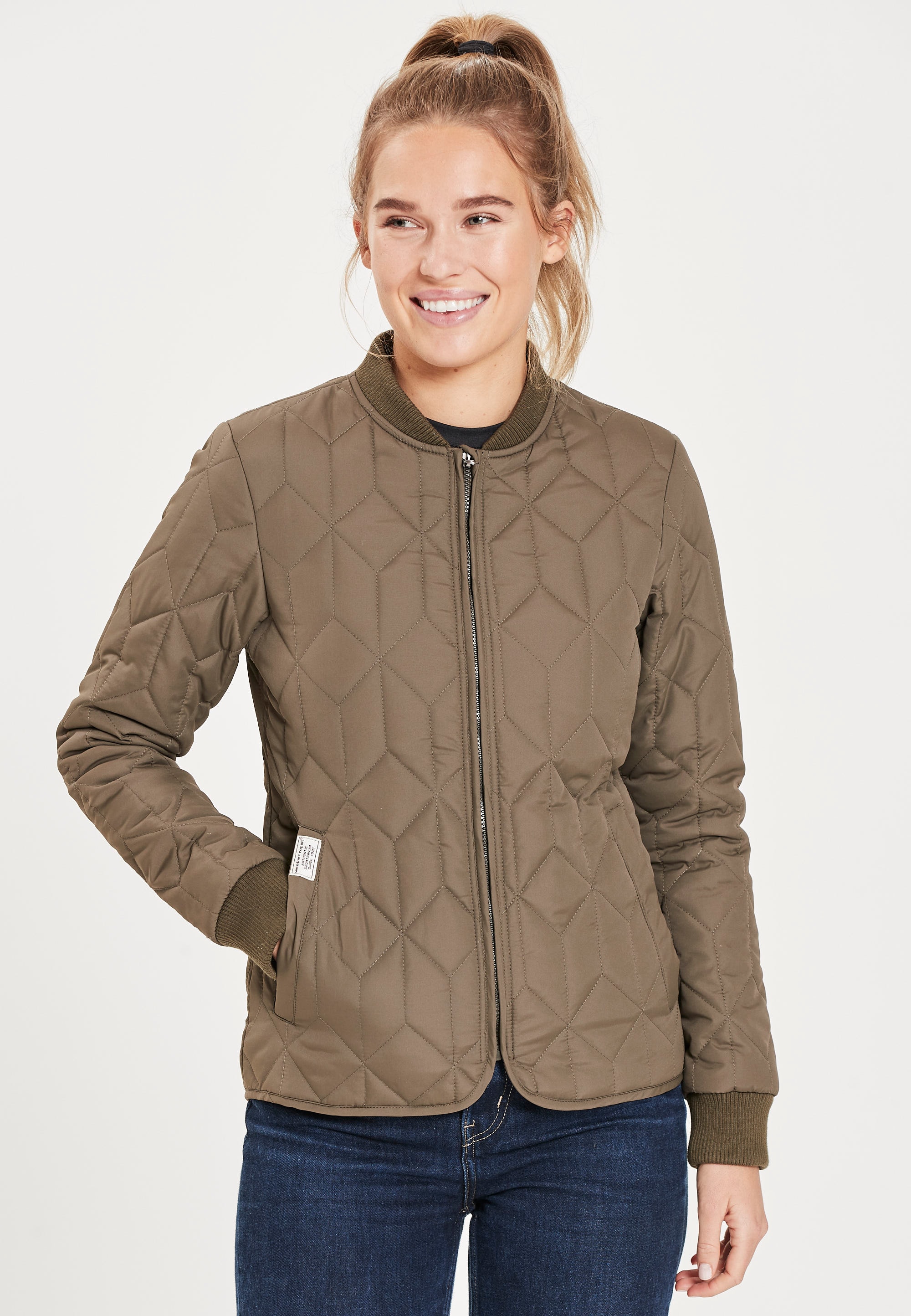 Bündchen elastischen REPORT mit WEATHER | »Piper«, Outdoorjacke BAUR kaufen