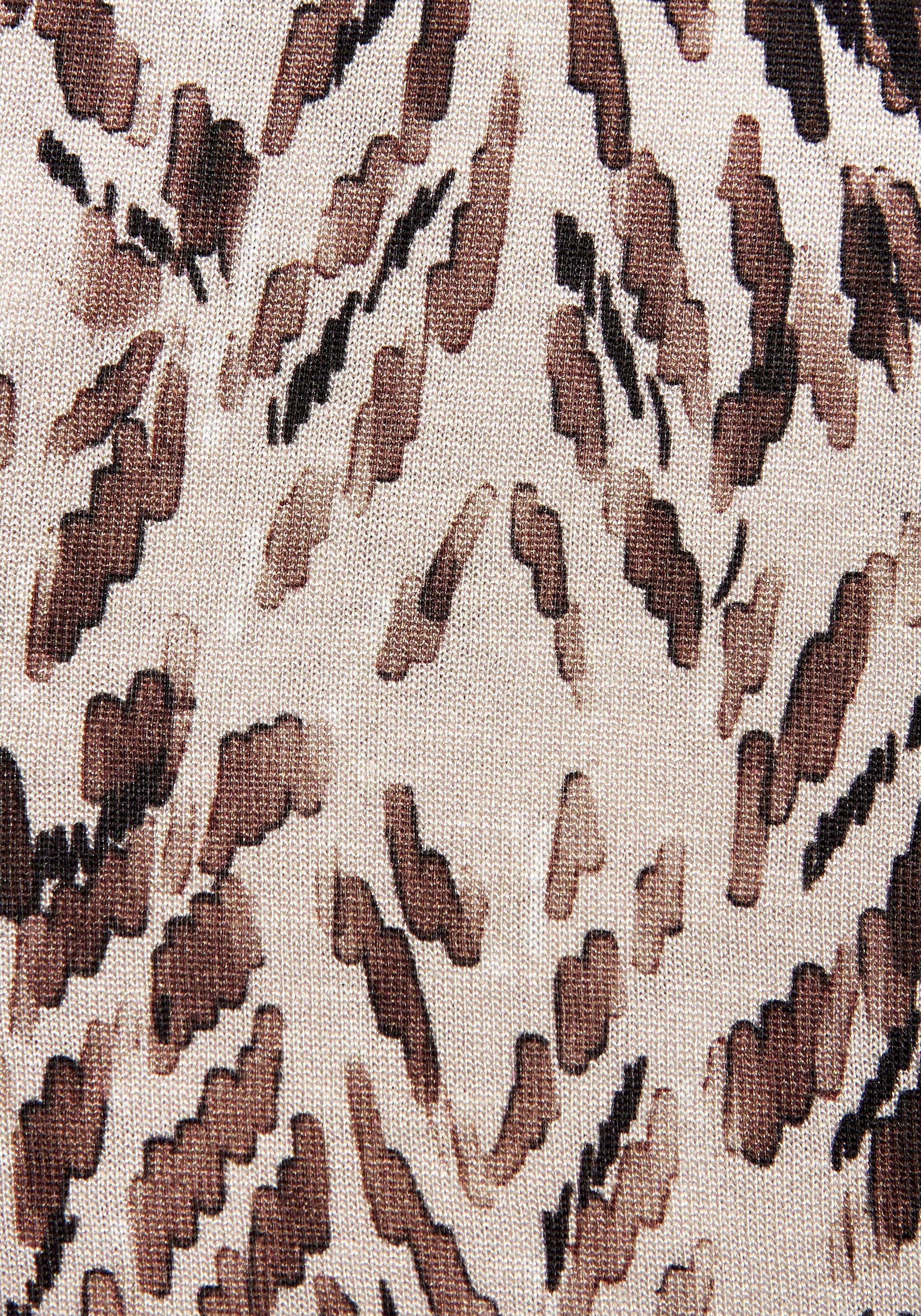 LASCANA Trägertop, mit Zieraccessoire, weiche Viskose, Alloverprint