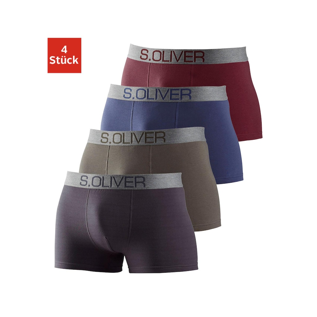 s.Oliver Boxer, (Packung, 4 St.)