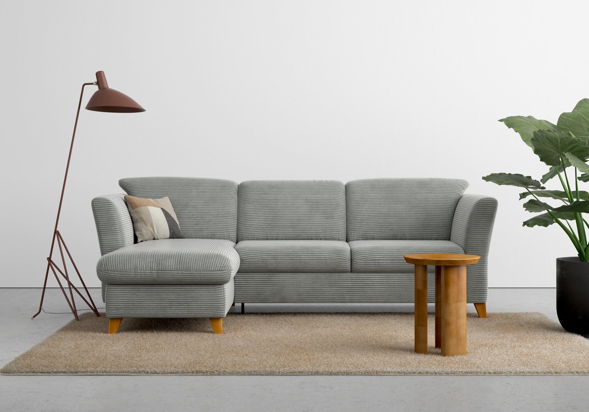 Thumbnail - Home affaire Ecksofa "Trelleborg L-Form", wahlweise mit Bettfunktion und Bettkasten, inkl. Federkern-Polsterung