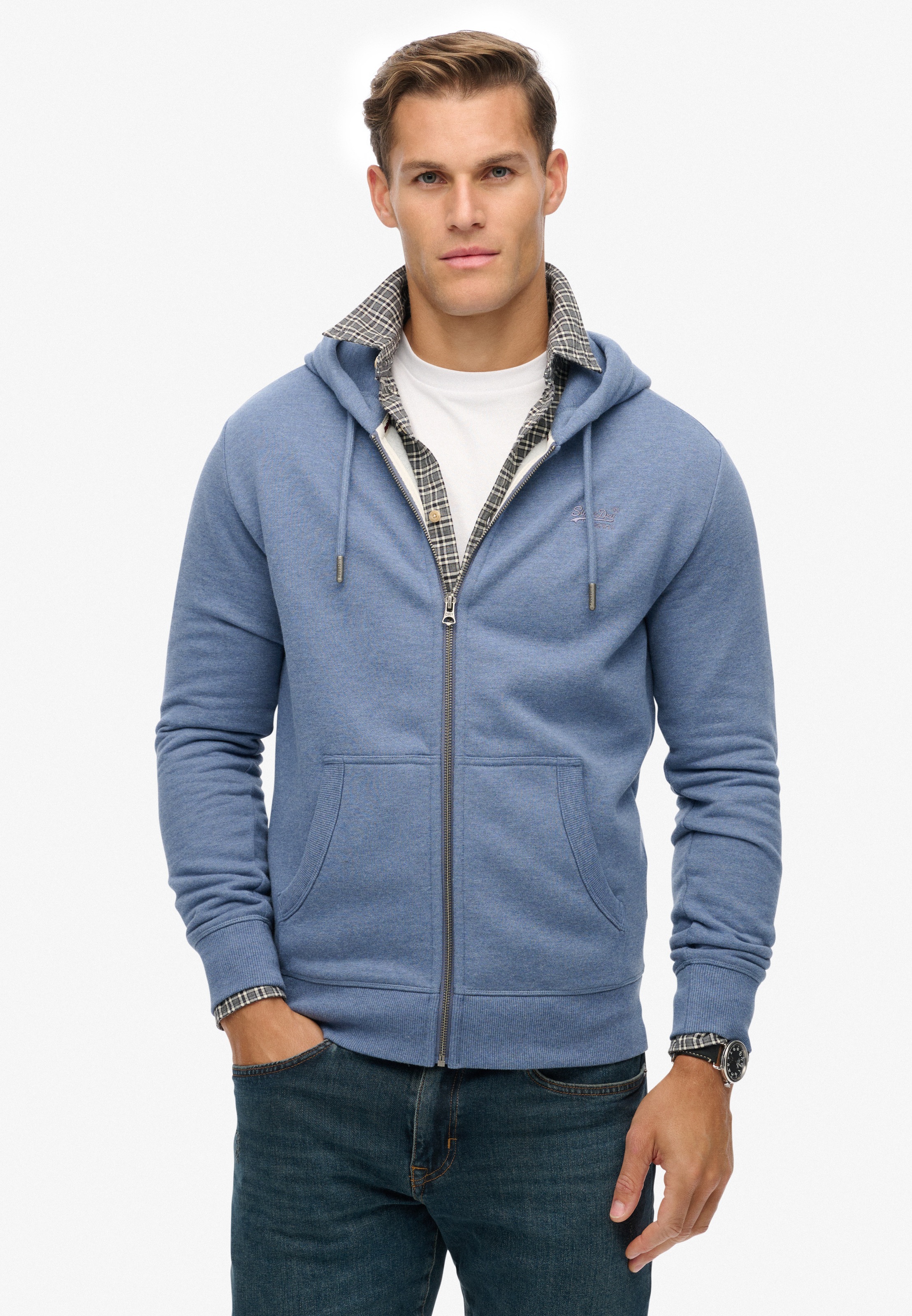 Superdry Kapuzensweatjacke "ESSENTIAL LOGO ZIP HOODIE HB" günstig online kaufen