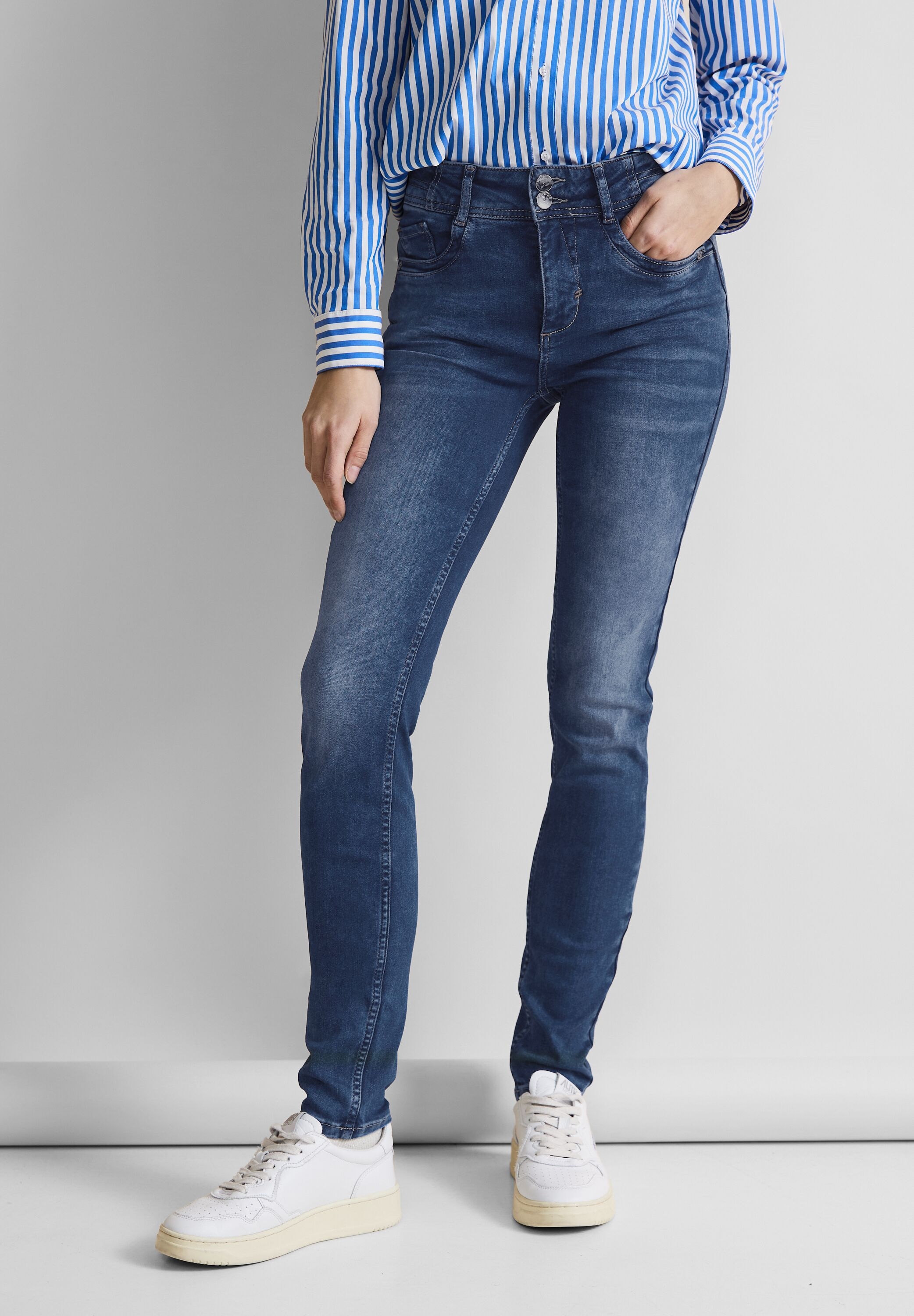 STREET ONE Slim-fit-Jeans "QR York", mit Stretch