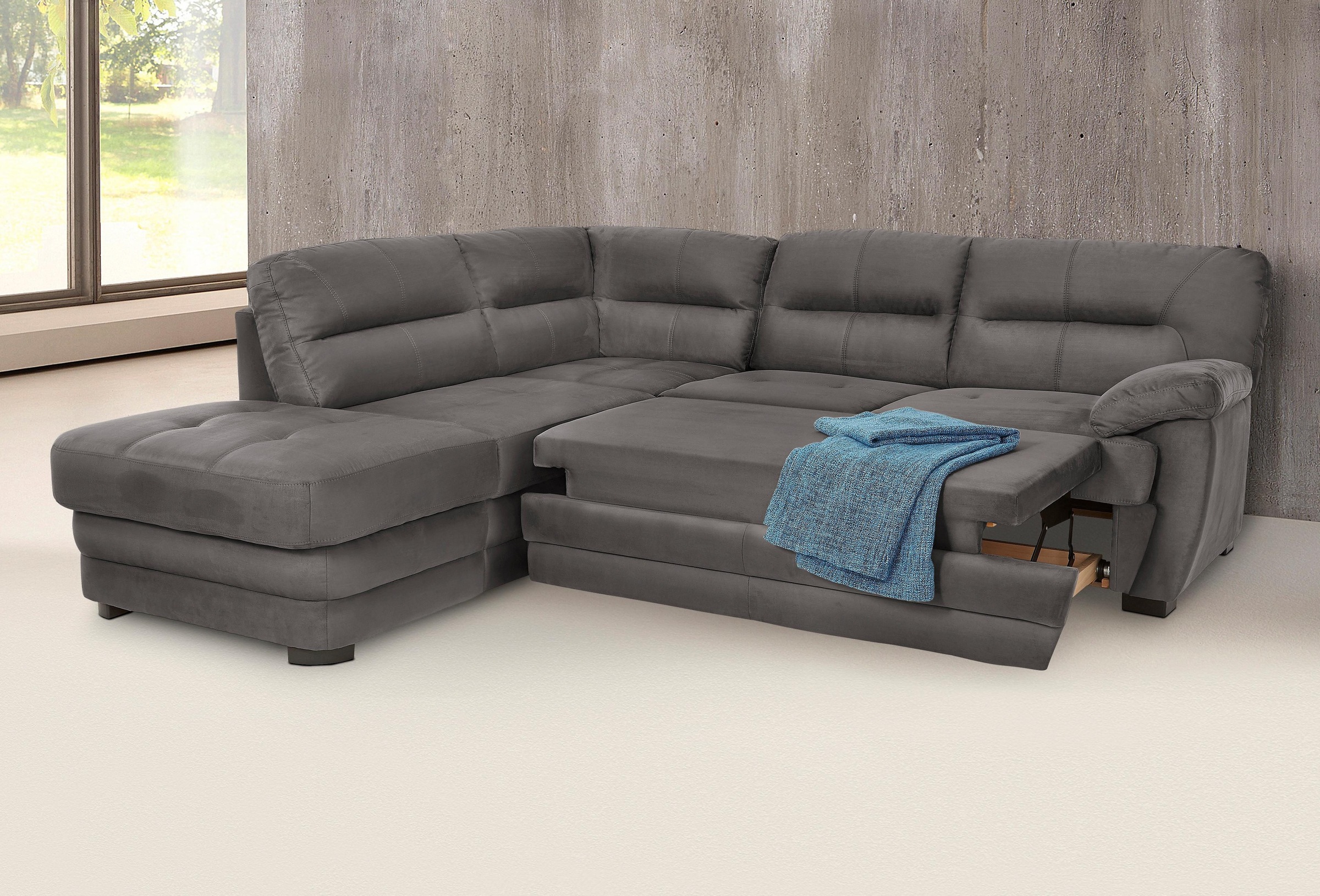 COTTA Ecksofa »Royale L-Form«, wahlweise mit Bettfunktion