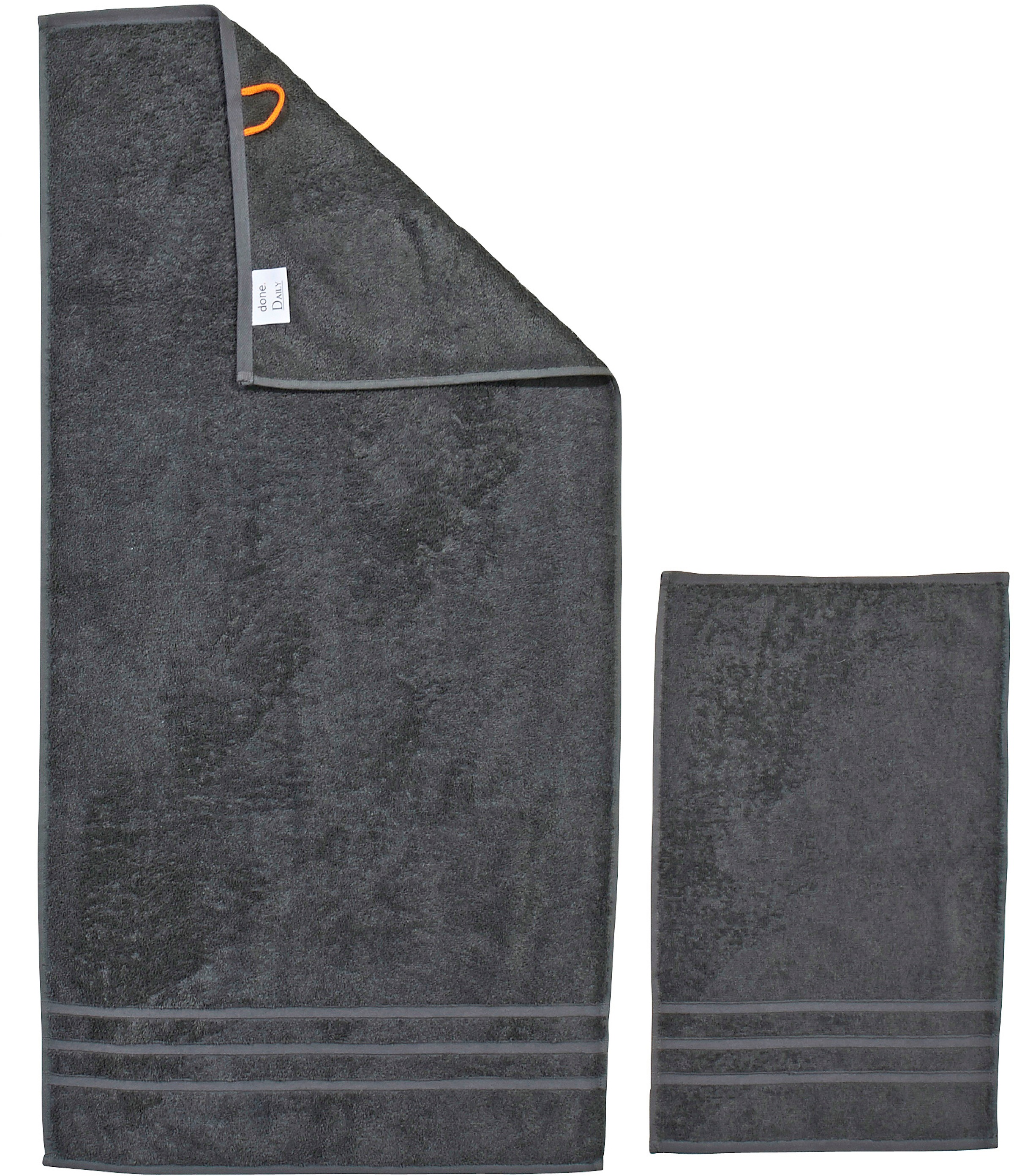 done. Handtuch Set "Daily Uni" Set 4 Stk. Walkfrottier saugfähiges Walkfrot günstig online kaufen