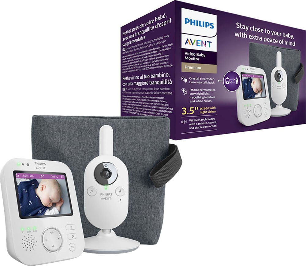 »Premium BAUR Farbbildschirm, mit kaufen Philips 300 Babyphone Video«, Reichweite Gegensprechfunktion AVENT | SCD892/26 Metern von und
