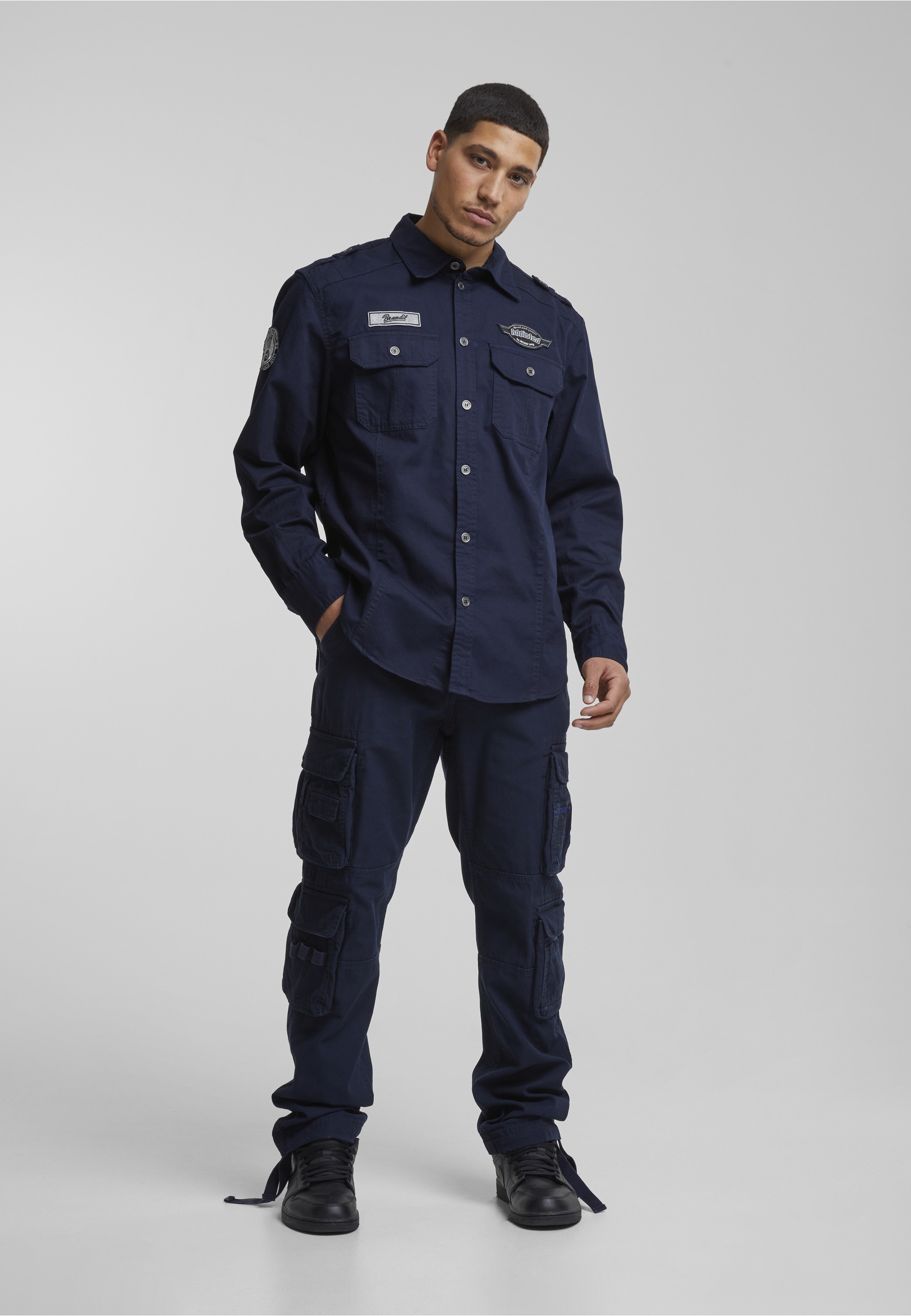 Brandit Allwetterjacke »Brandit Herren Windbreaker Frontzip« 1 Stk. tlg. mit Kapuze