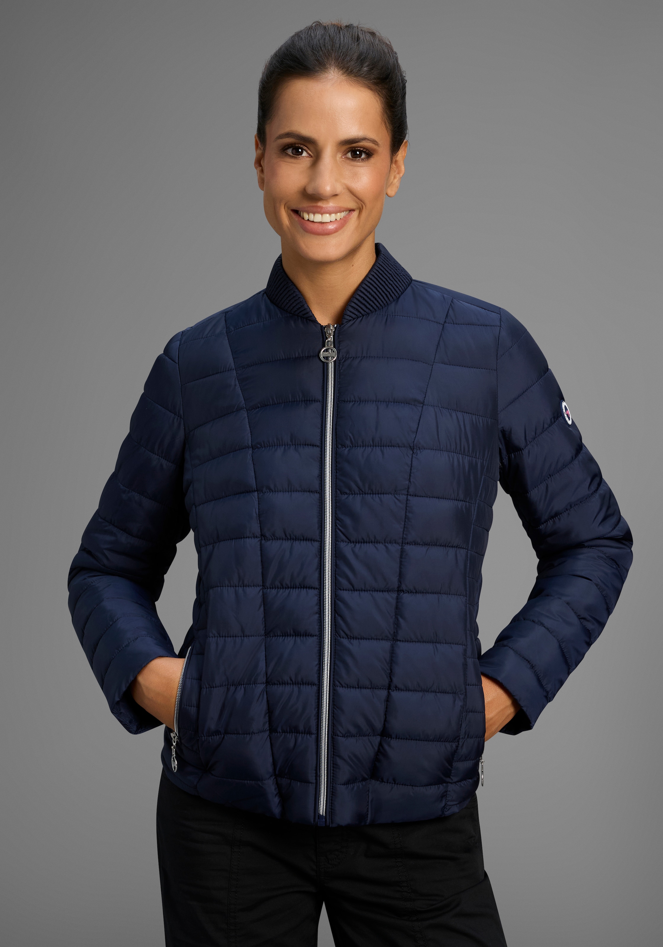 KangaROOS Steppjacke Übergangsjacke, figurbetonter Schnitt, hüftlange Passf günstig online kaufen