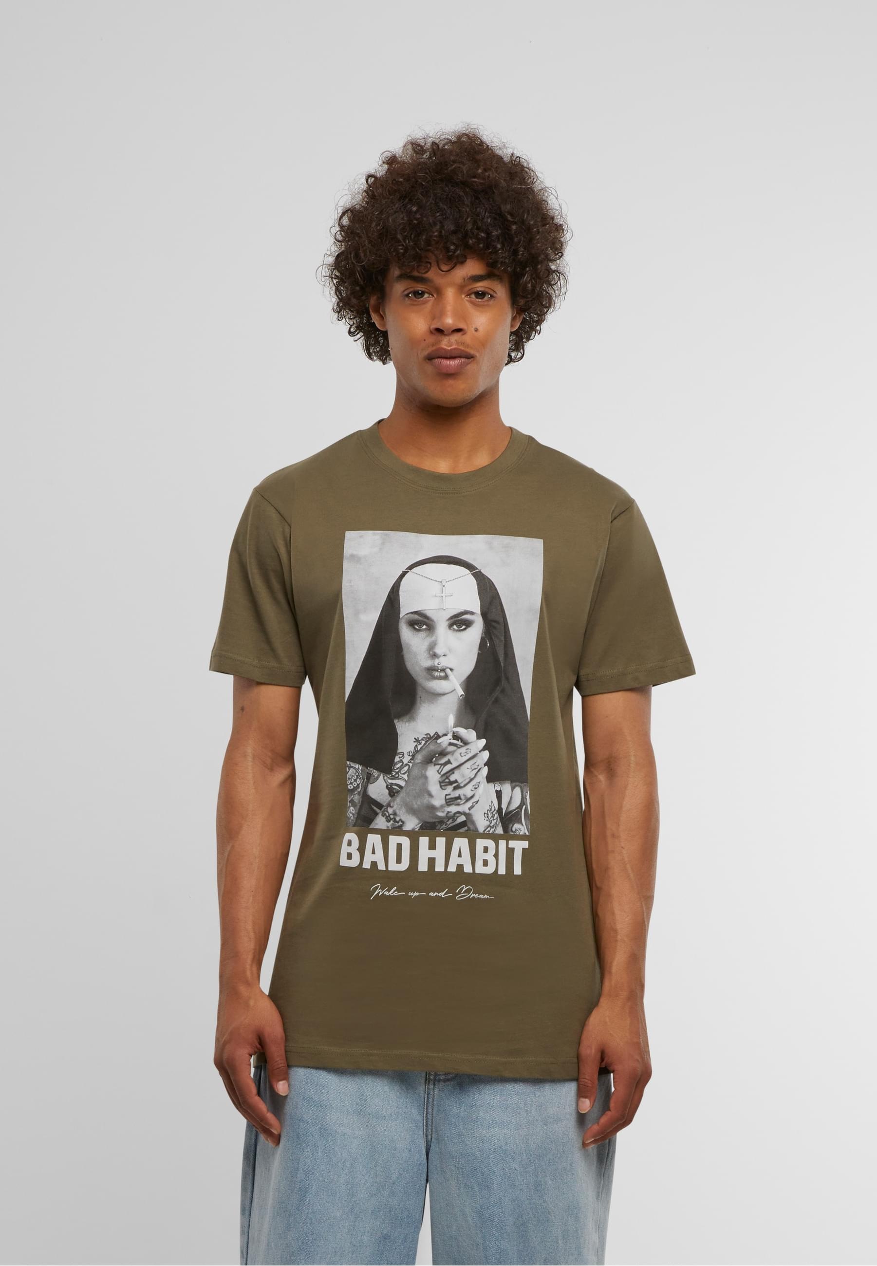 MisterTee T-Shirt »MisterTee Herren Bad Habit Tee«, (1 tlg.)