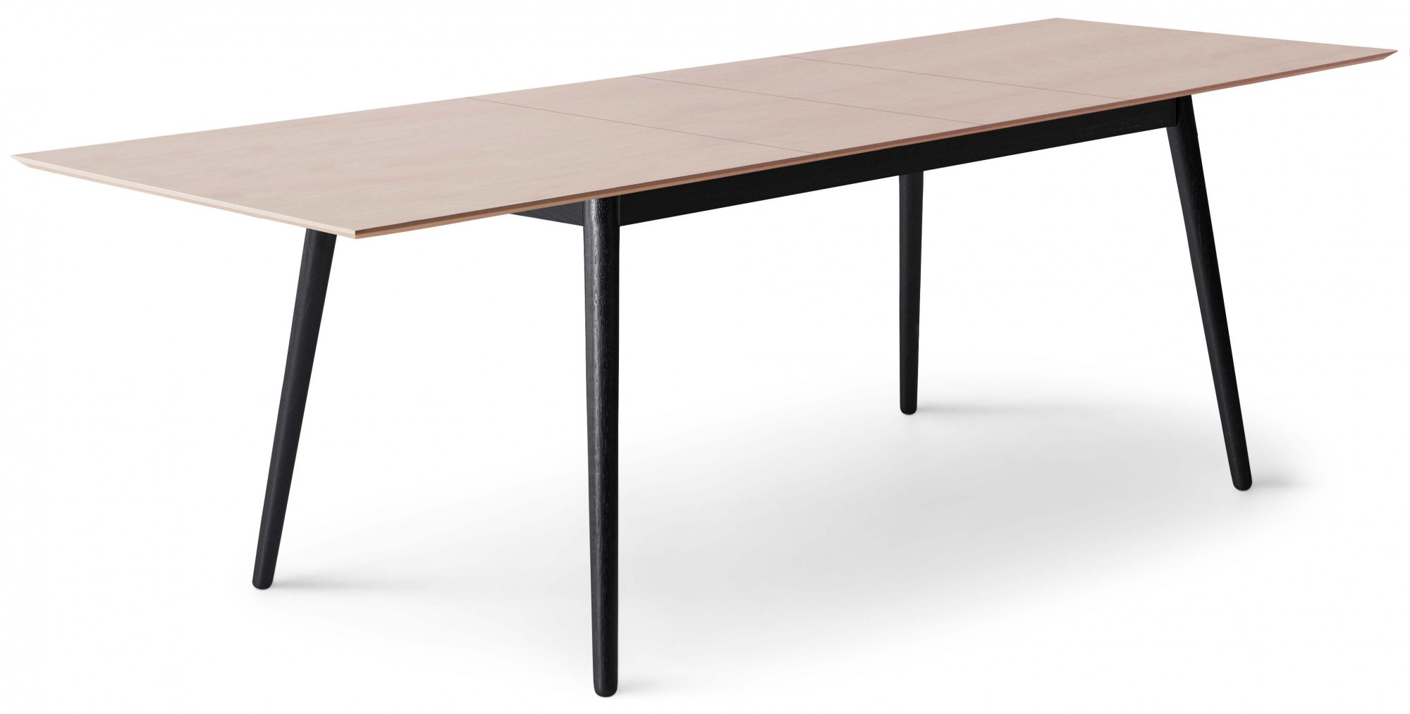Hammel Furniture Esstisch »Meza Designtisch mit Auszugsfunktion und 2 Einlegeplatten«, (1 St.), rechteckige Tischplatte MDF, Esche Massivholzgestell