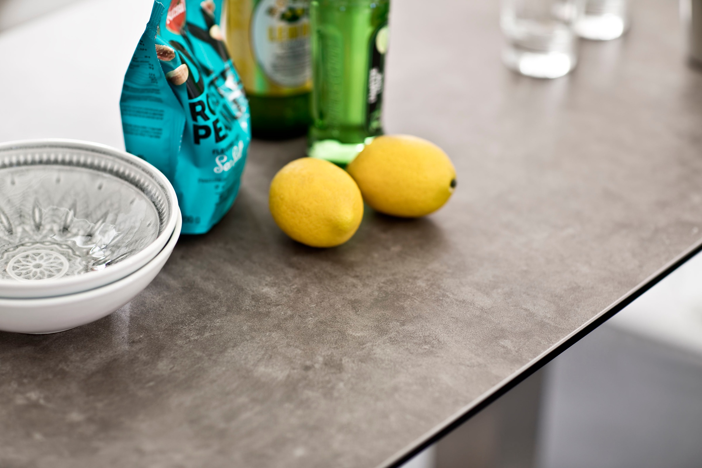 Thumbnail - MCA furniture Bartisch "Zarina" Bartisch mit Glaskeramik Tischplatte mit Edelstahl Gestell