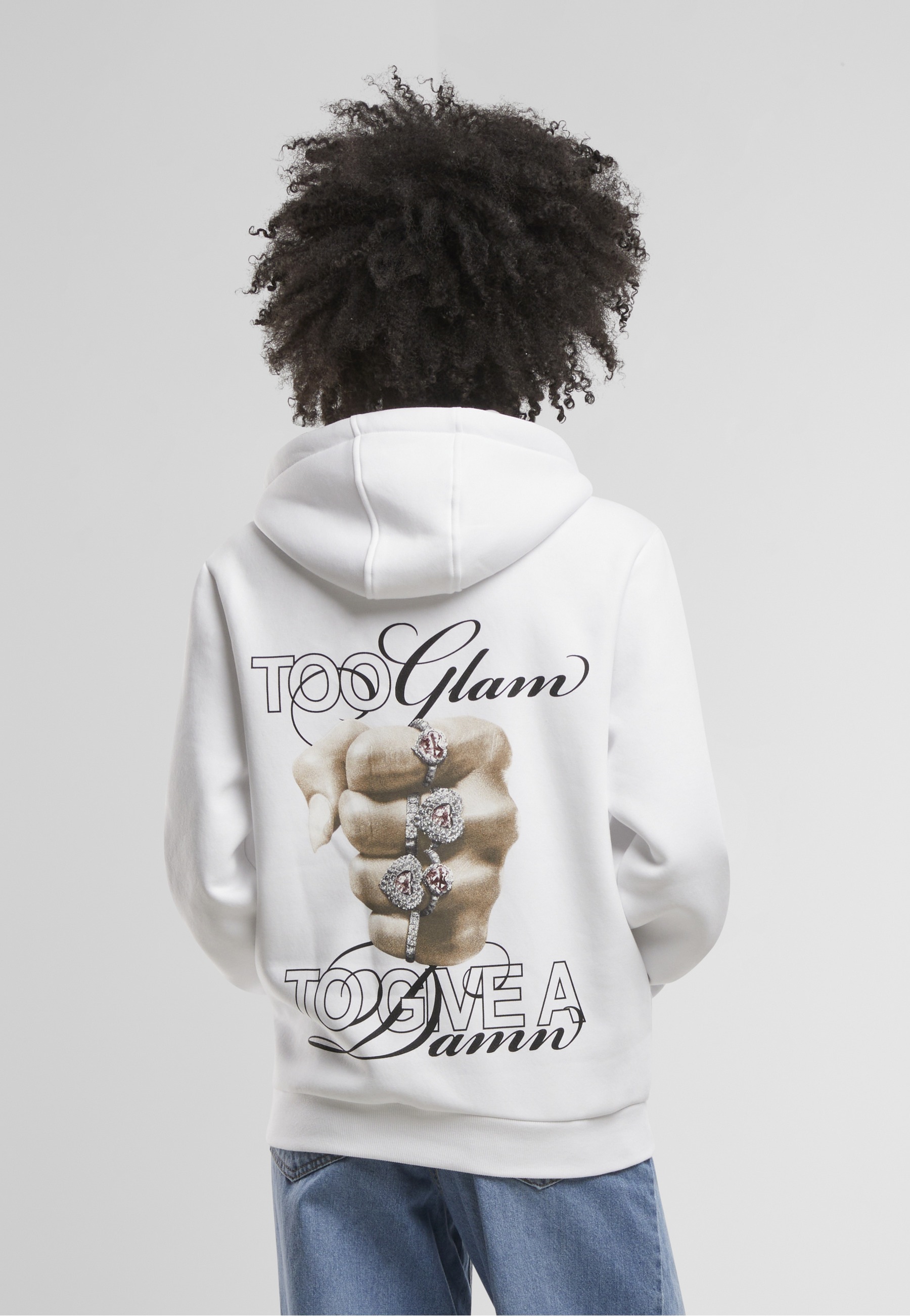 Miss Tee Kapuzenpullover »Miss Tee Give A Damn Ladies Fluffy Hoody« 1