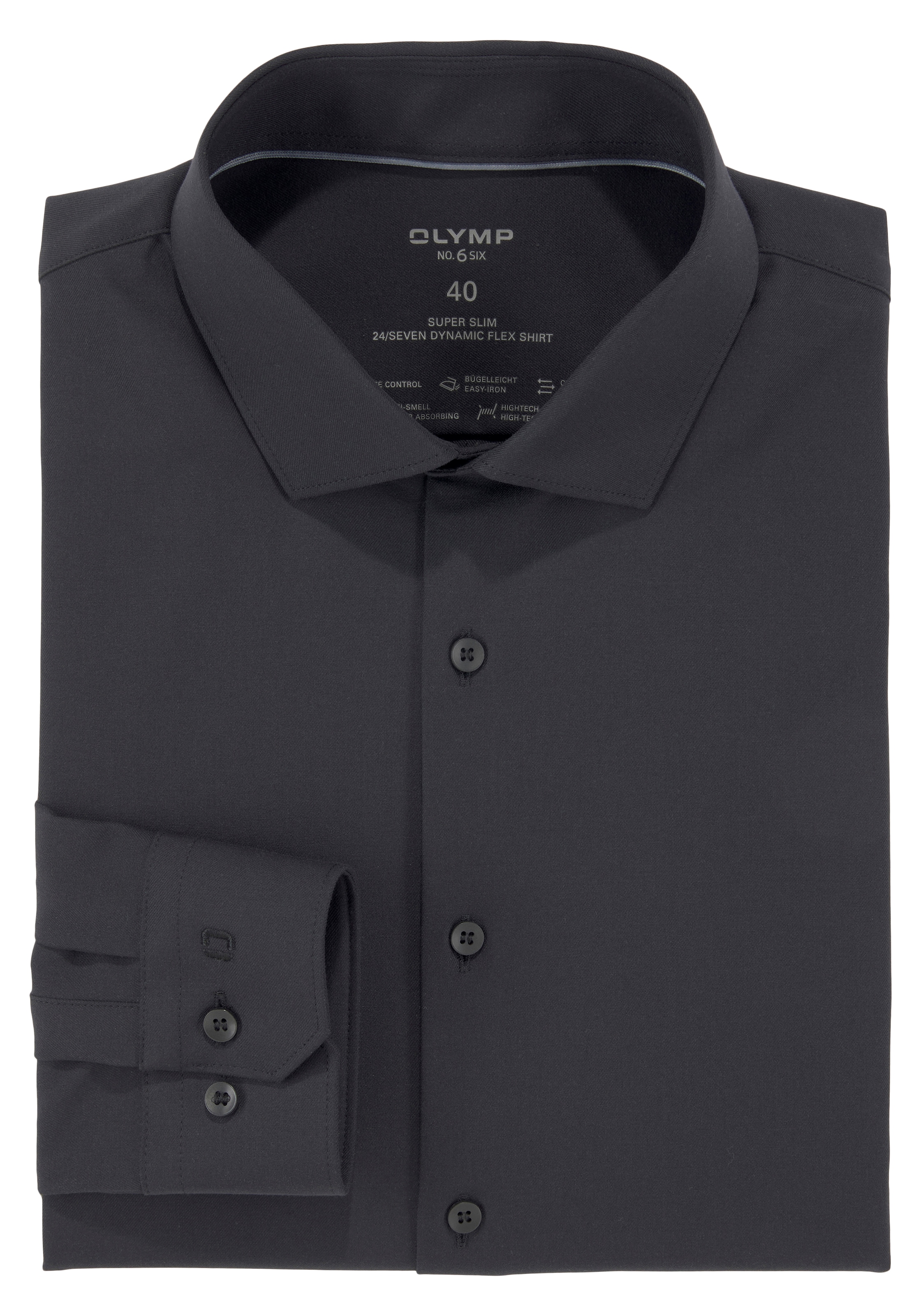 OLYMP Businesshemd »No. Six super slim«, Jersey-Hemd