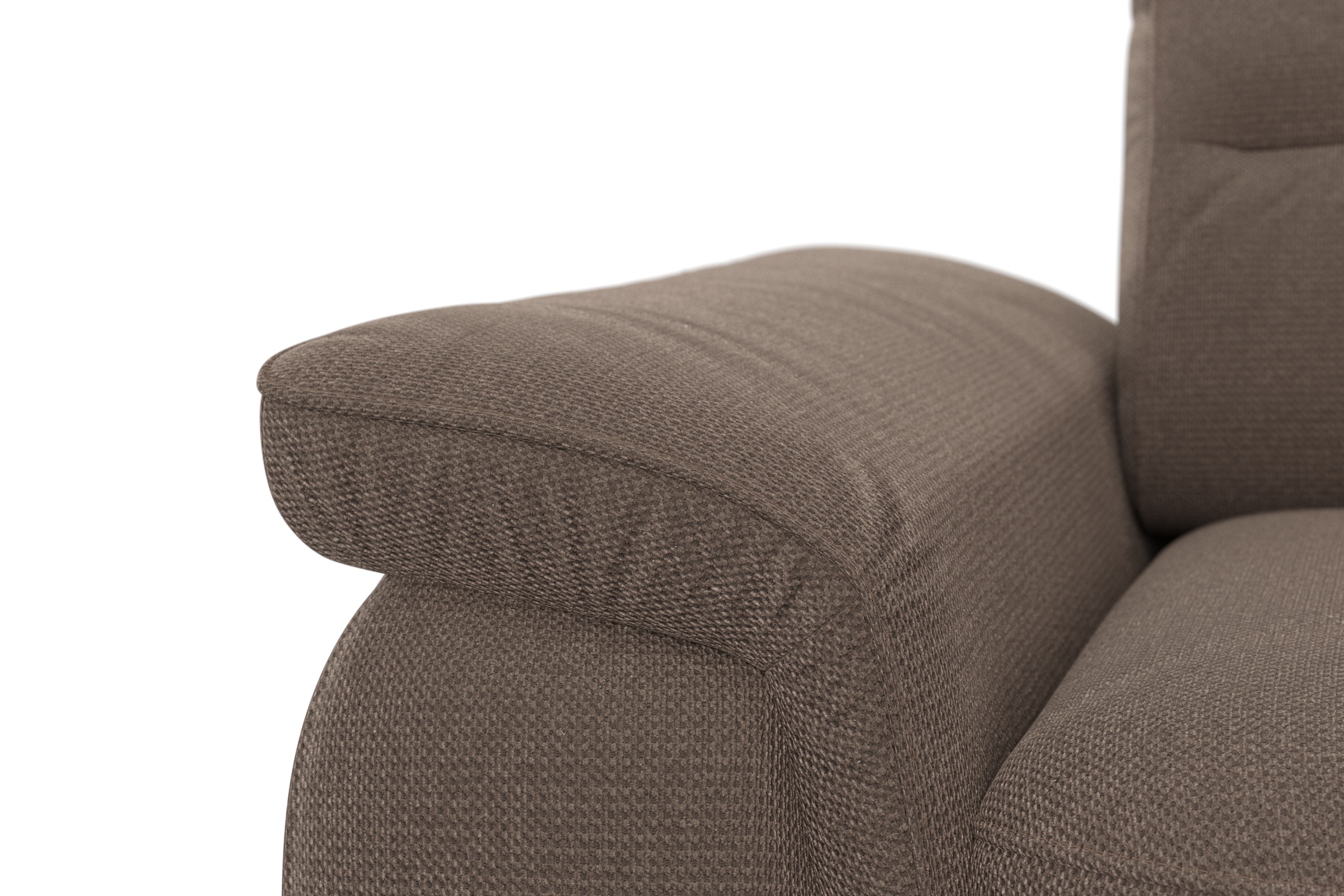 sit&more Ecksofa »Sinatra L-Form«, optinal mit Kopfteilverstellung und Armteilfunktion, Metallfüße