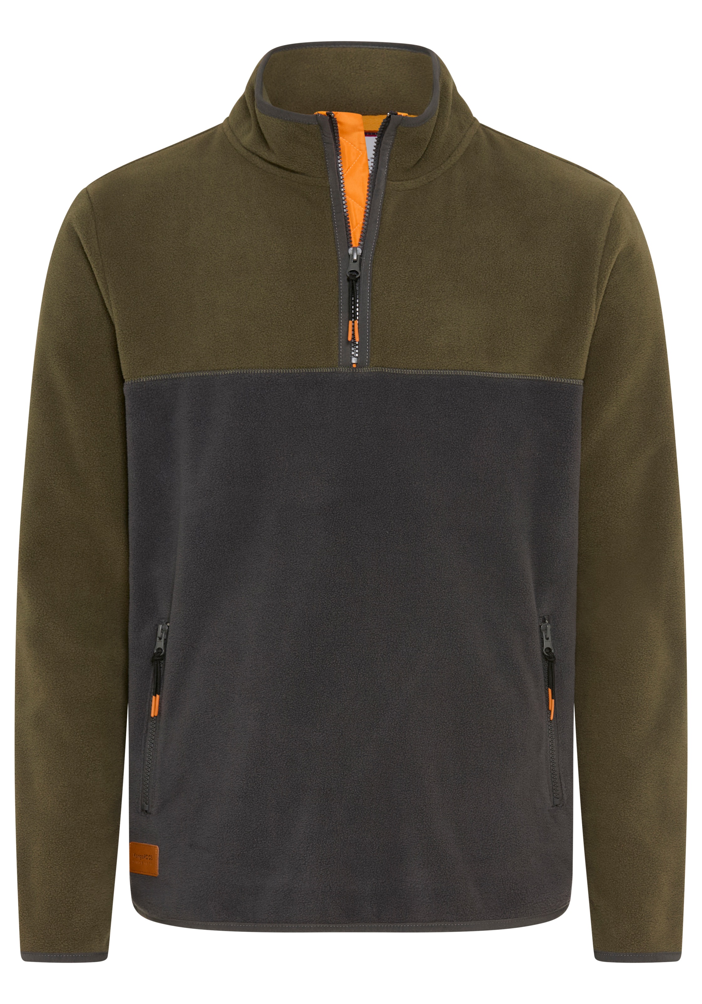 KangaROOS Fleecepullover , mit hochschließendem Kragen, Langarm-Design, auch in größeren Größen
