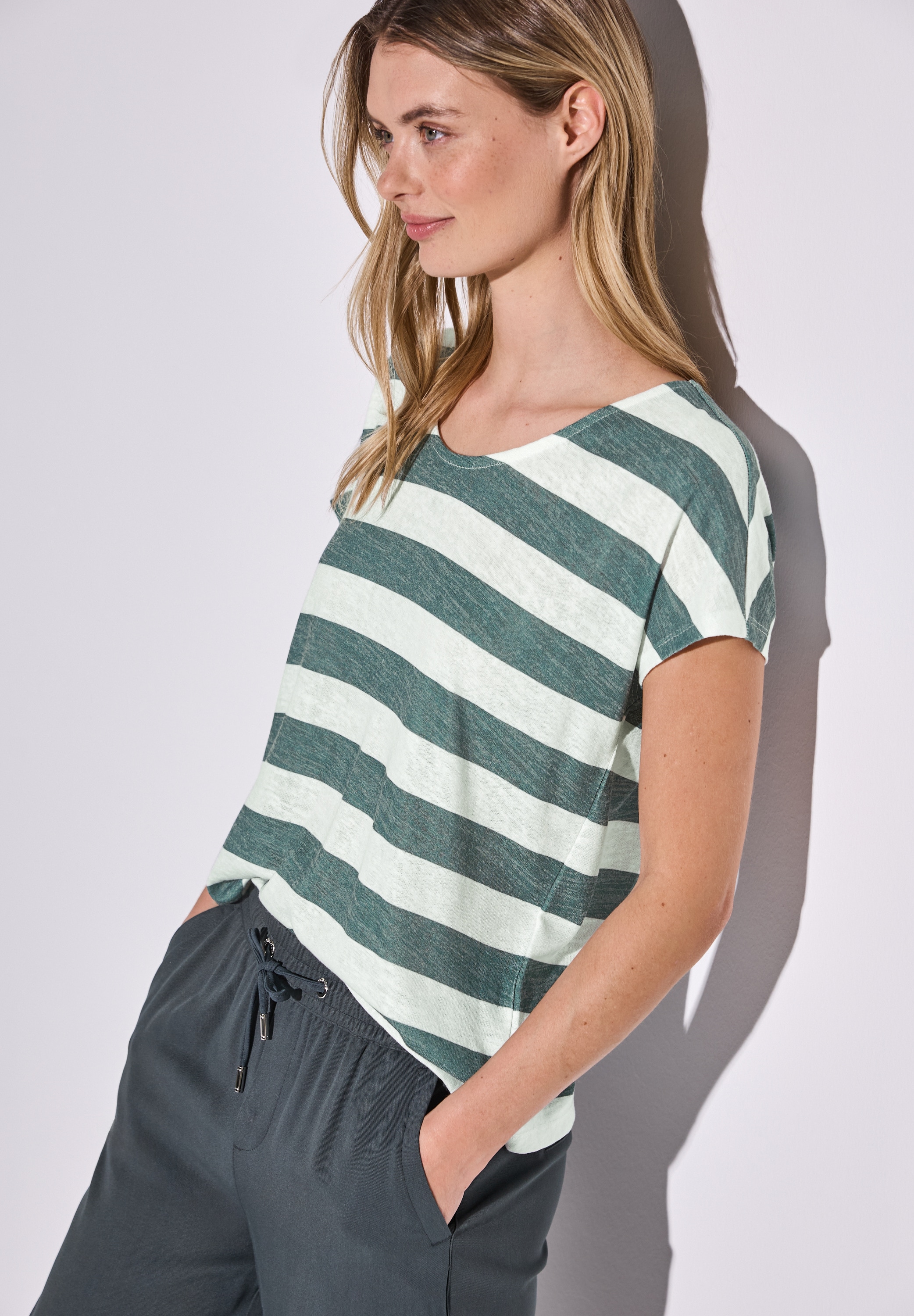 STREET ONE Shirttop, mit Streifenmuster