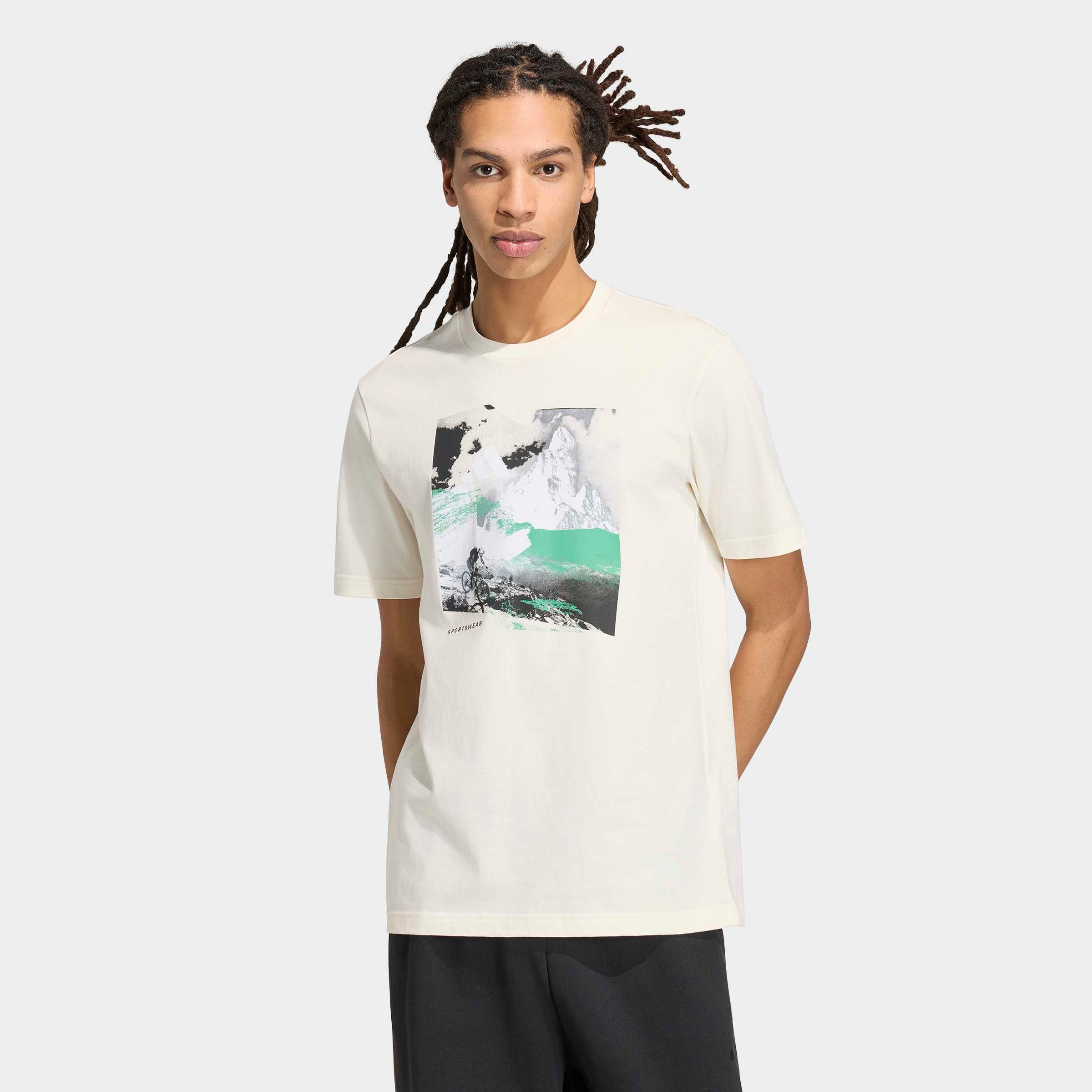 adidas Sportswear "M MOS OUTDOOR T" sportlicher Stil, mit Rundhalsausschnitt, aus Baumwolle