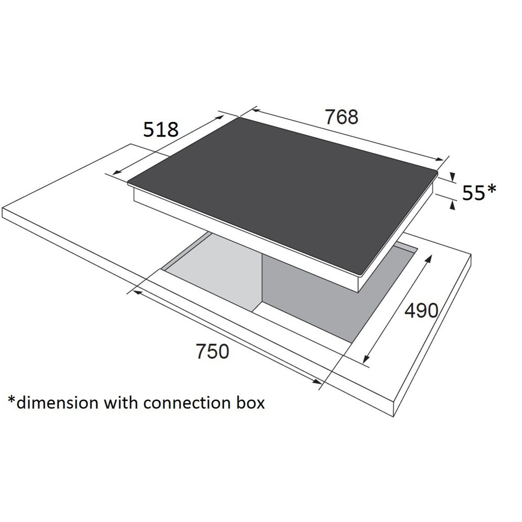 Amica Induktions-Kochfeld »KMI 752 630 E«, KMI 752 630 E