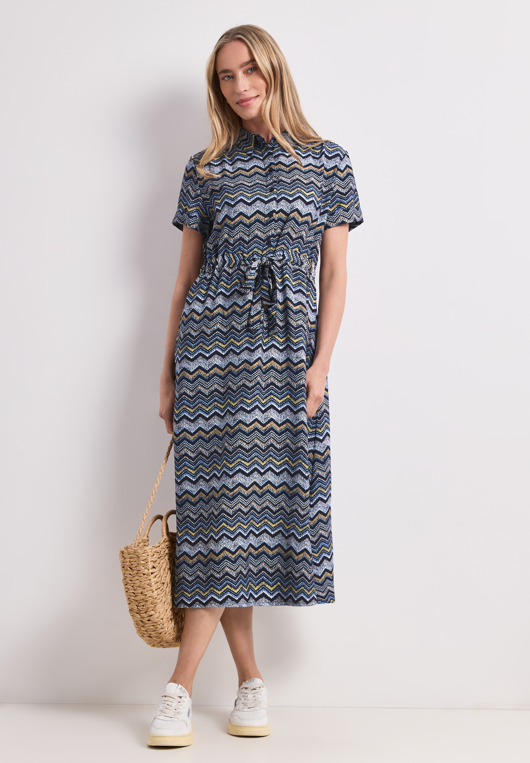 STREET ONE Midikleid Ohne Taschen aus Viskose