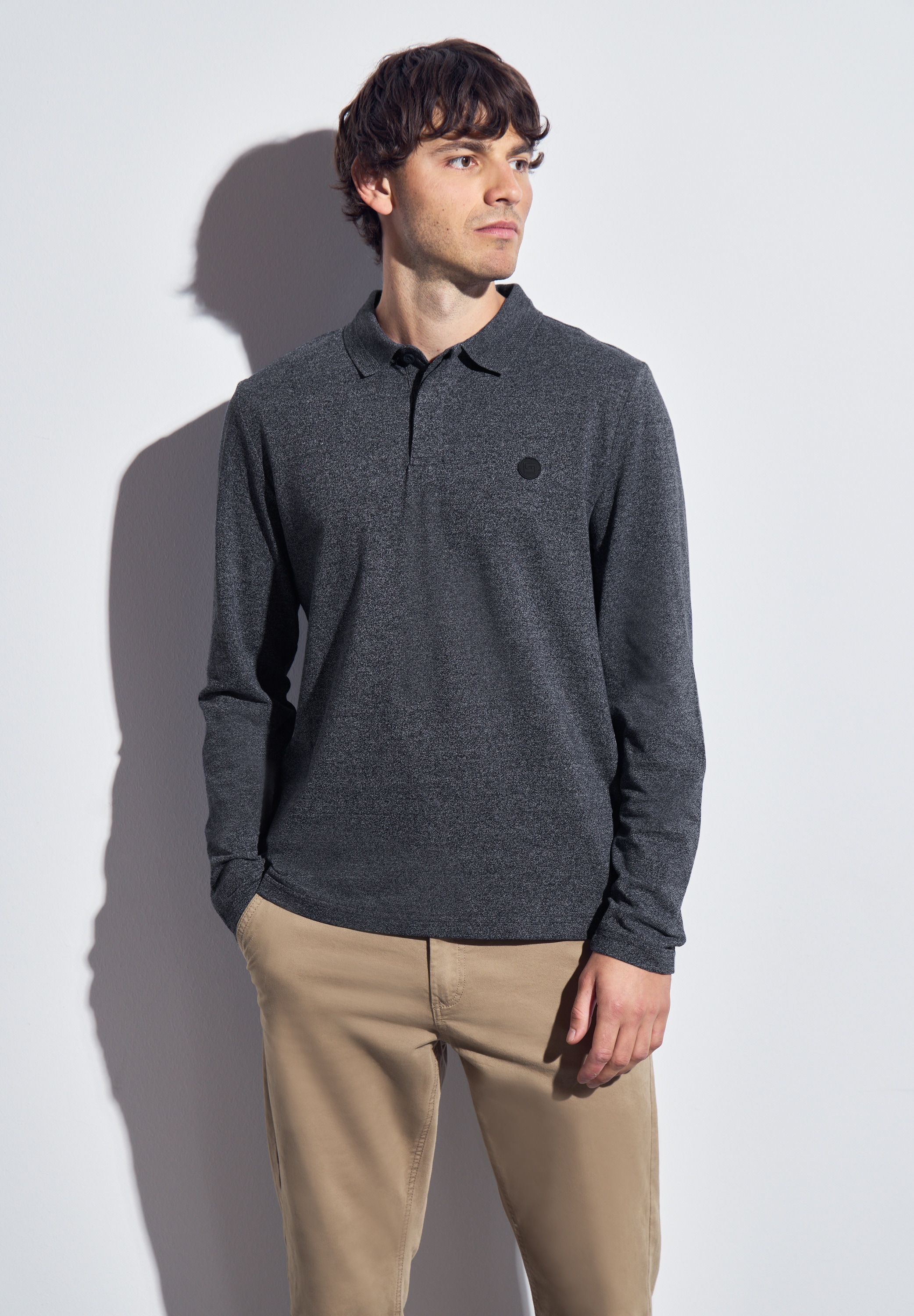 STREET ONE MEN Poloshirt, im soften Baumwoll-Mix günstig online kaufen