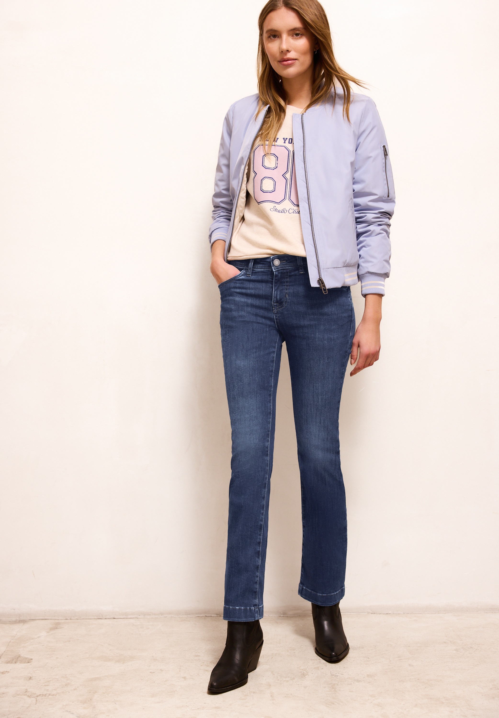 STREET ONE STUDIO Slim-fit-Jeans Middle Waist