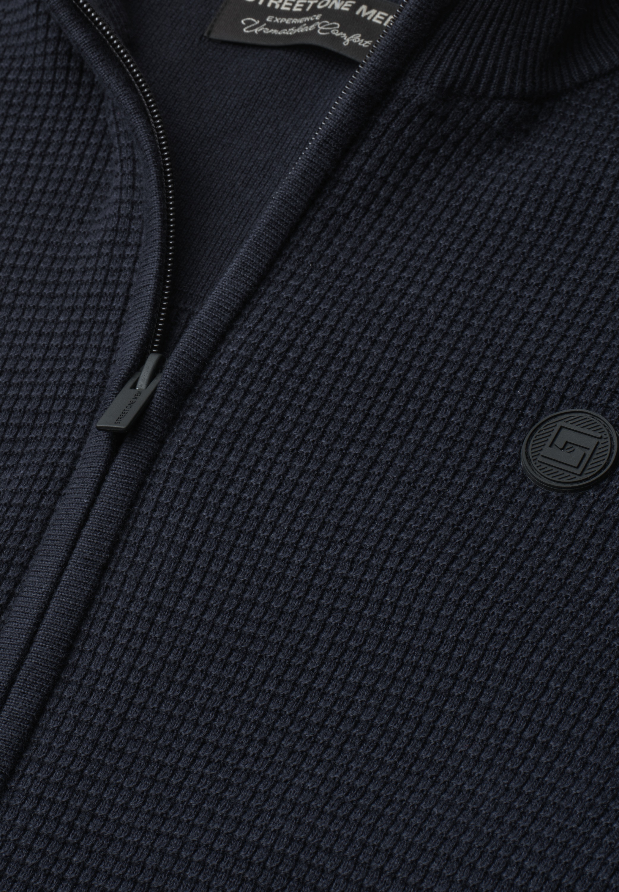 STREET ONE MEN Strickjacke aus reiner Baumwolle