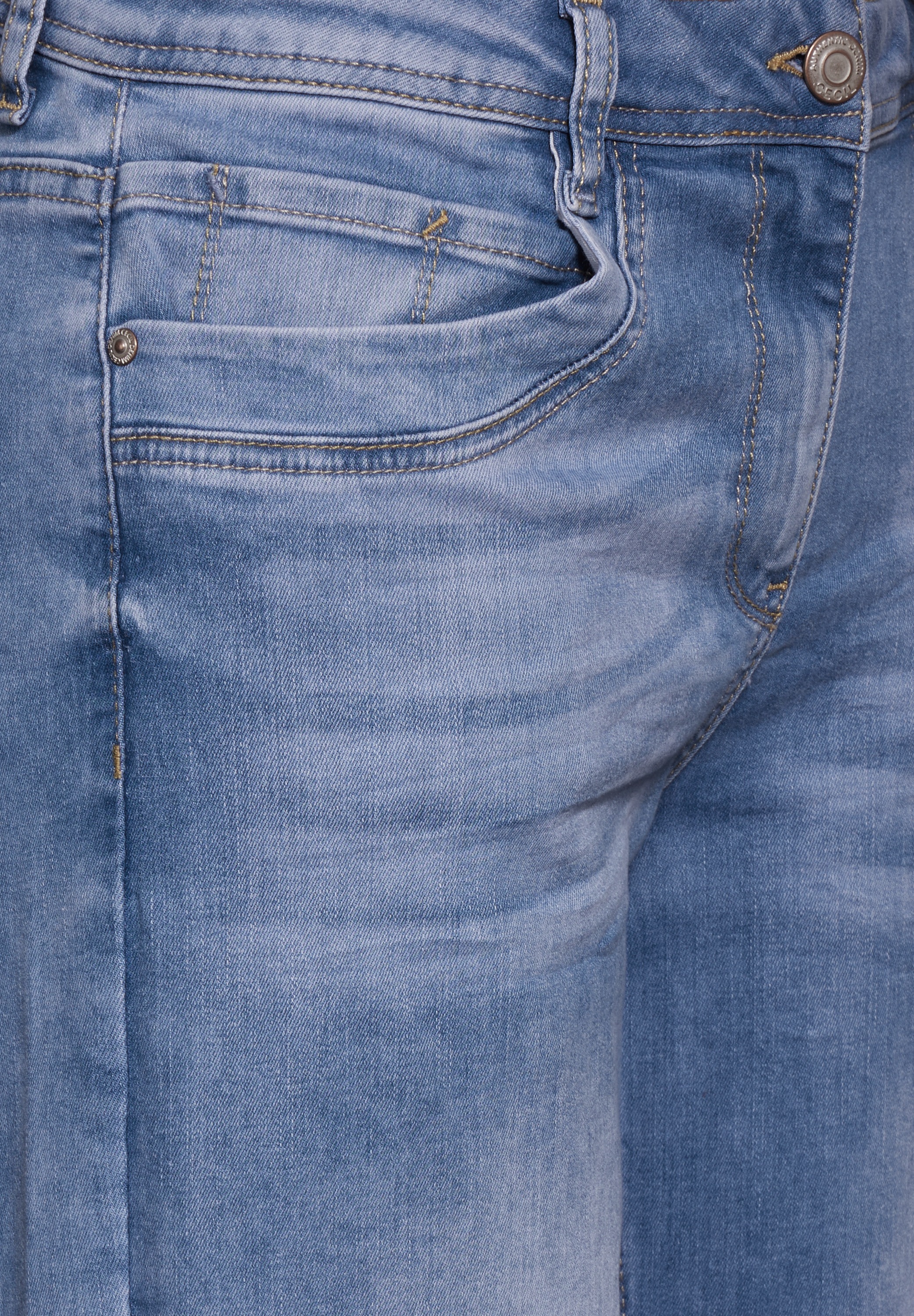 Cecil Gerade Jeans, High Waist