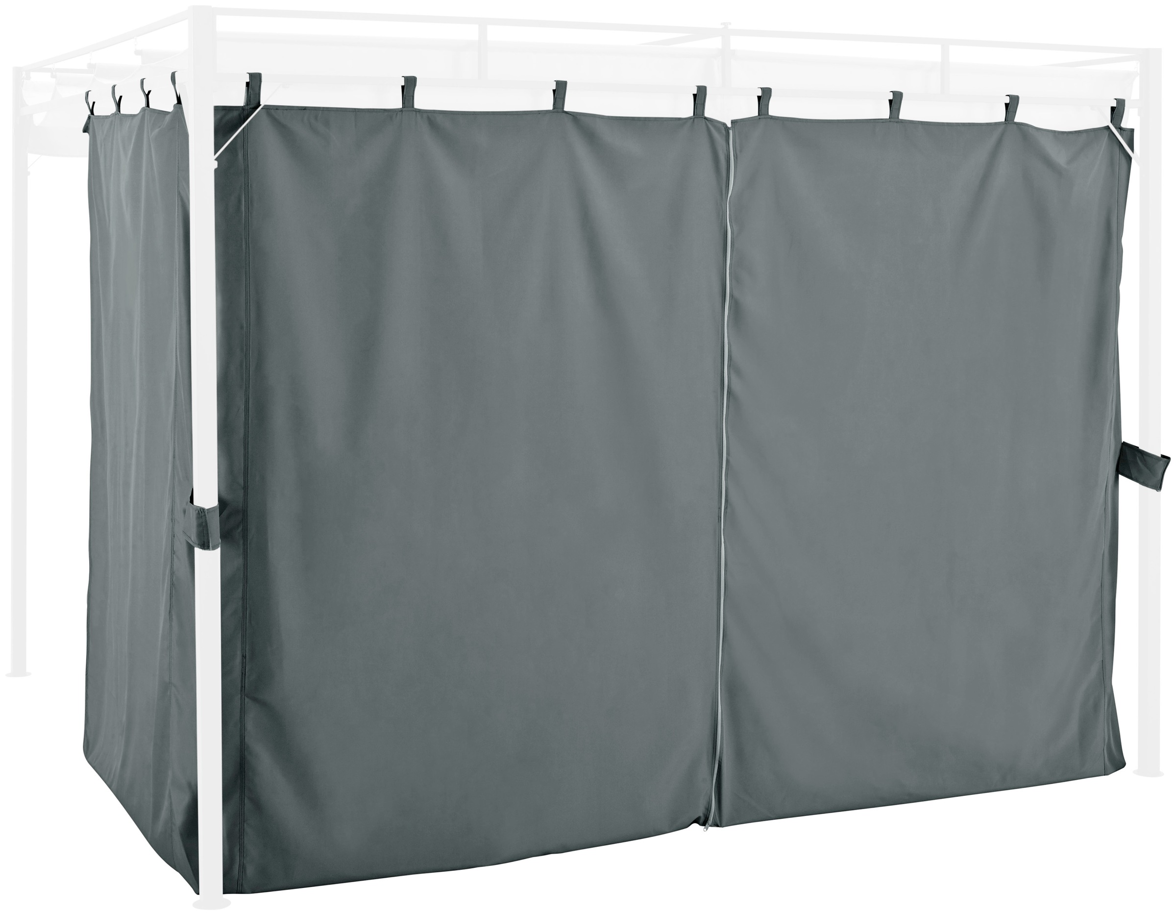 Pavillonseitenteil KONIFERA, B:300cm, grau, Pavillonseitenteile, "Milos"